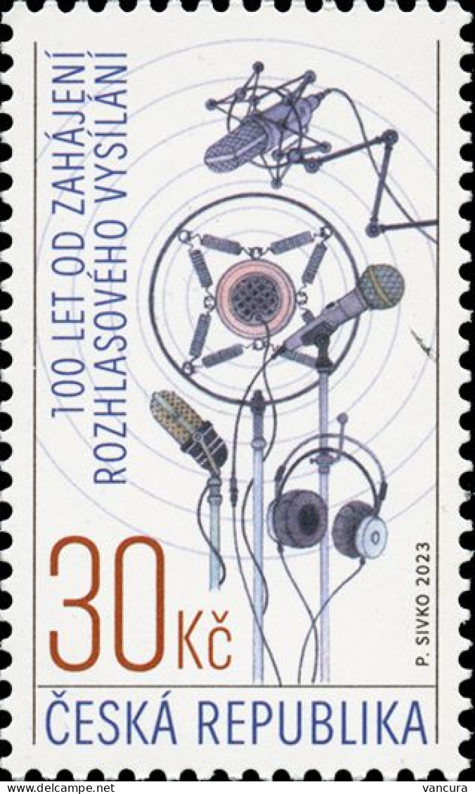 ** 1203 Czech Republic Centenary Of The Radio Broadcast 2023 - Télécom