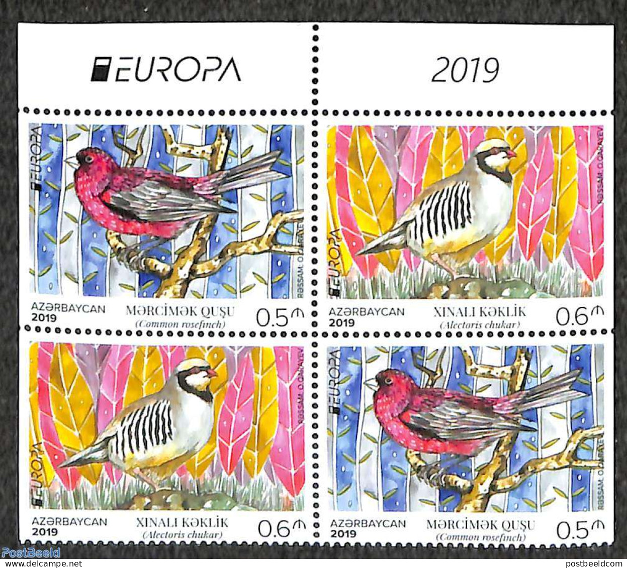 Azerbaijan 2019 Europa, Birds 4v From Booklet, Mint NH, History - Nature - Europa (cept) - Birds - Otros & Sin Clasificación