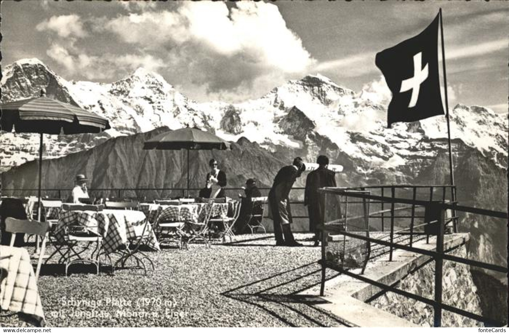 11353455 Schynige Platte Mit Eiger Moench Und Jungfrau Berner Alpen Bergrestaura - Autres & Non Classés