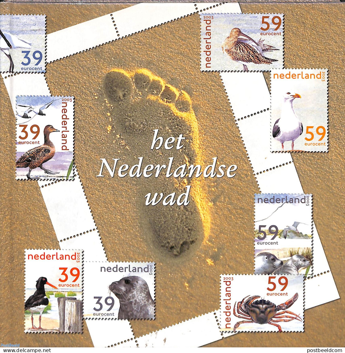 Netherlands 2003 Theme Book No. 12, Het Nederlandse Wad (book With Stamps), Mint NH, Nature - Birds - Philatelic Souve.. - Nuevos