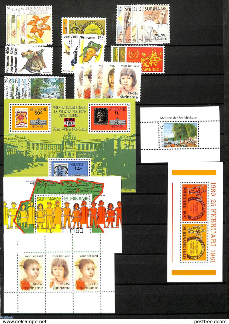 Suriname, Republic 1981 Yearset 1981 (31v+5s/s), Mint NH, Various - Yearsets (by Country) - Sin Clasificación