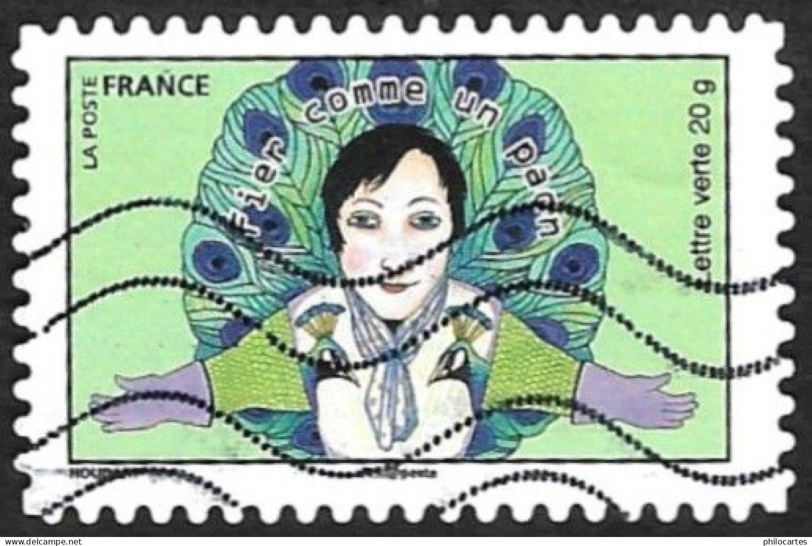 FRANCE 2015  -   YT 1168 -  Fier Comme Un Paon  - Oblitéré - Used Stamps