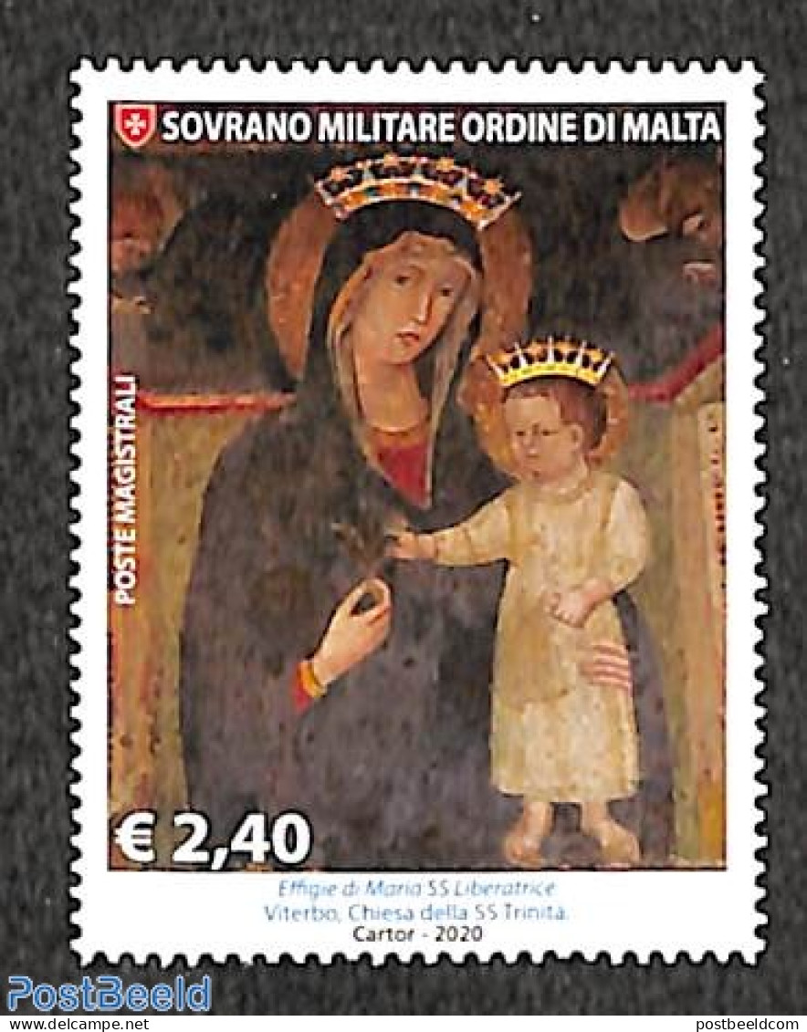 Sovereign Order Of Malta 2020 Maria 1v, Mint NH - Autres & Non Classés