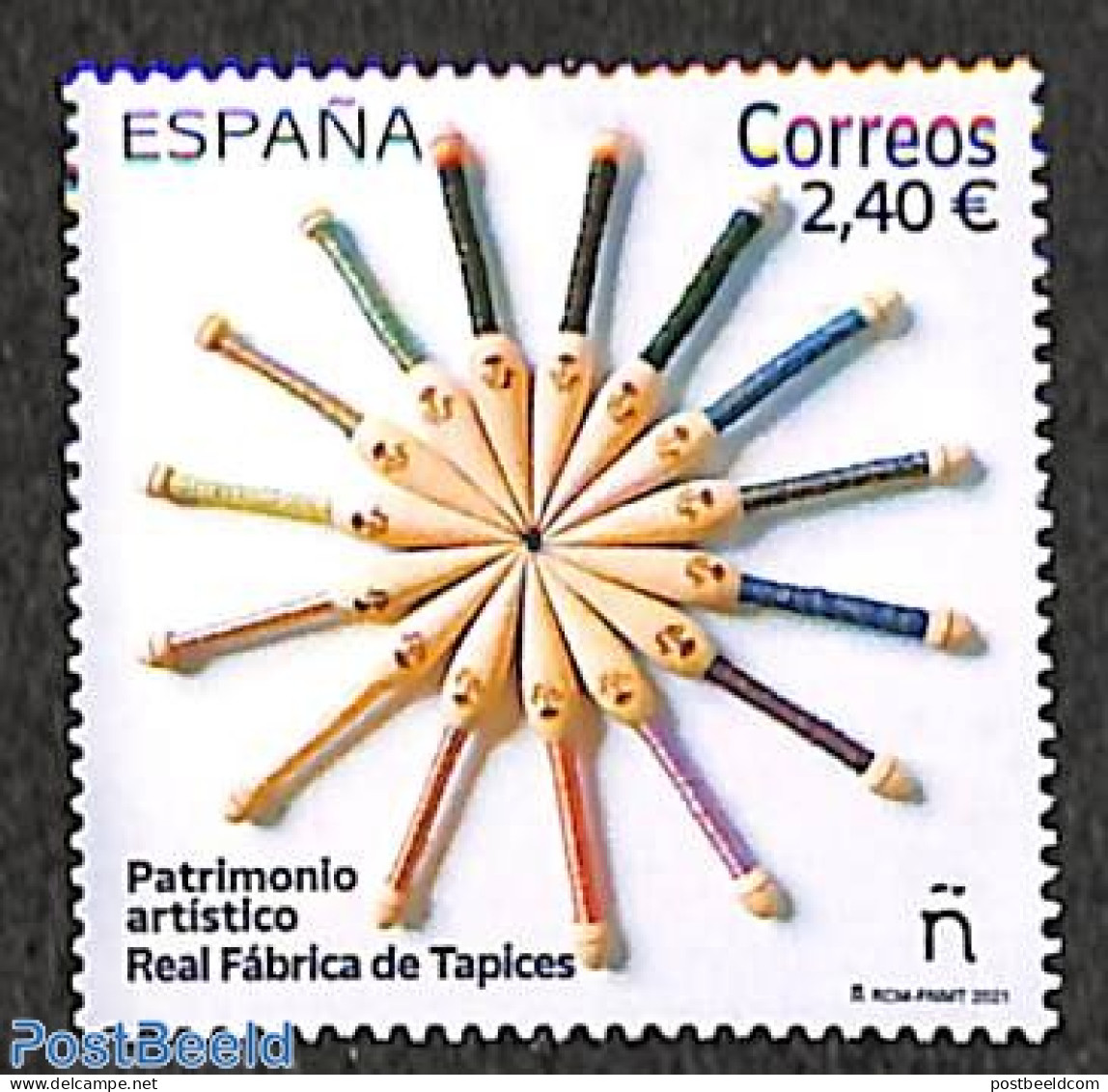 Spain 2021 Royal Carpet Factory 1v, Mint NH, Various - Textiles - Unused Stamps