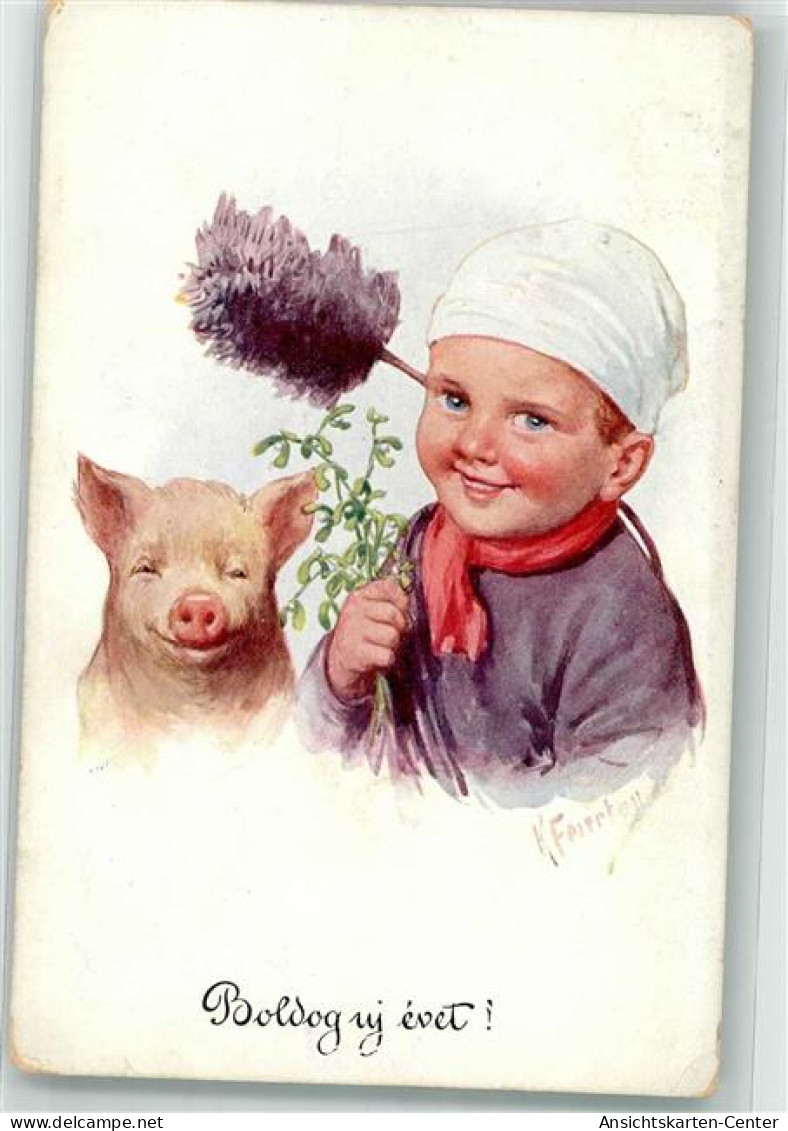 39685508 - Sign. Feiertag, Karl  Schornsteinfeger Mistel Boldog Uj Evet  Neujahr - Pigs