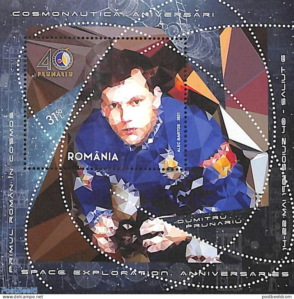 Romania 2021 Space Exploration S/s, Mint NH, Transport - Space Exploration - Nuovi