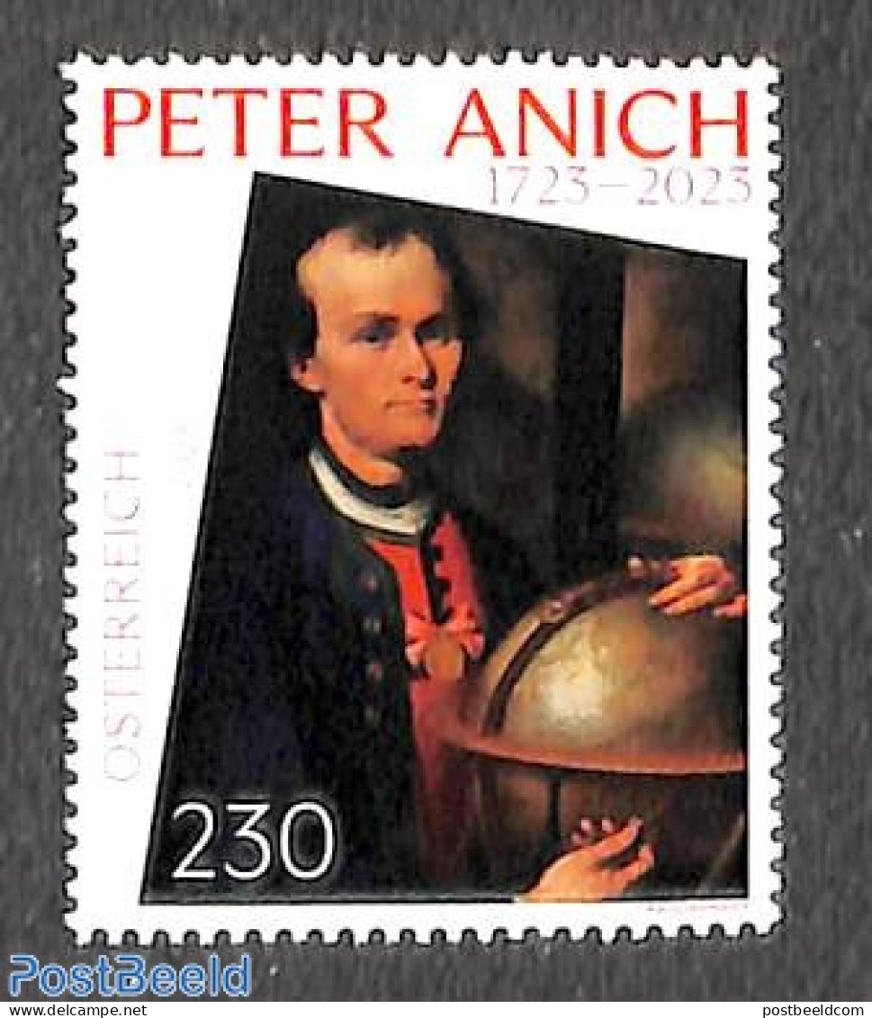 Austria 2023 Peter Anich 1v, Mint NH, Various - Maps - Nuovi