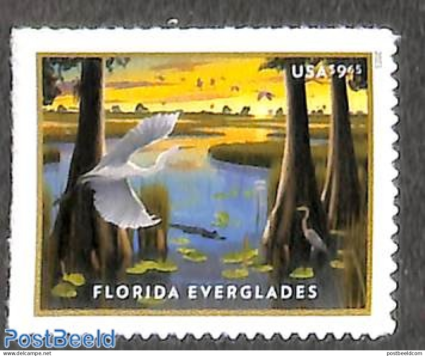 United States Of America 2023 Florida Everglades 1v S-a, Mint NH, Nature - Birds - National Parks - Ongebruikt