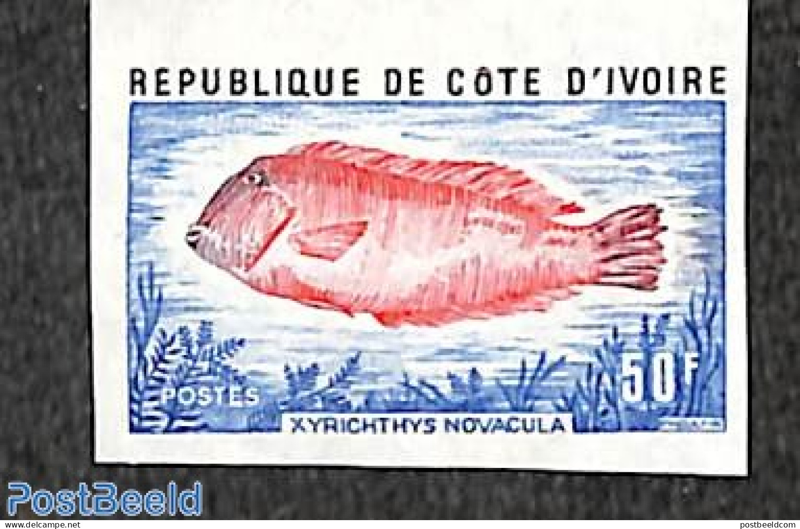 Ivory Coast 1973 Fish 1v, Imperforated, Mint NH, Nature - Fish - Ongebruikt