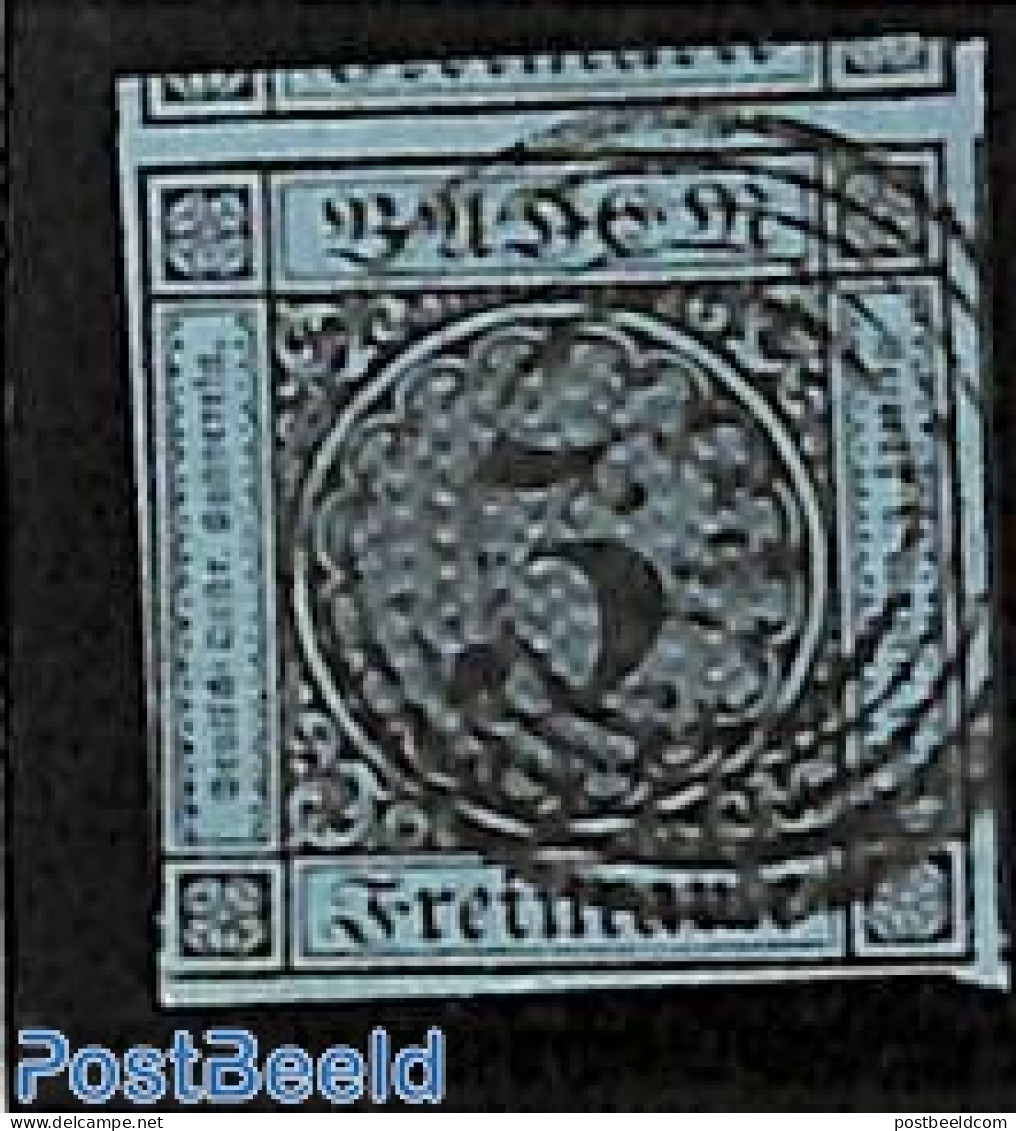 Germany, Baden 1858 3Kr, Used, Used Stamps - Otros & Sin Clasificación