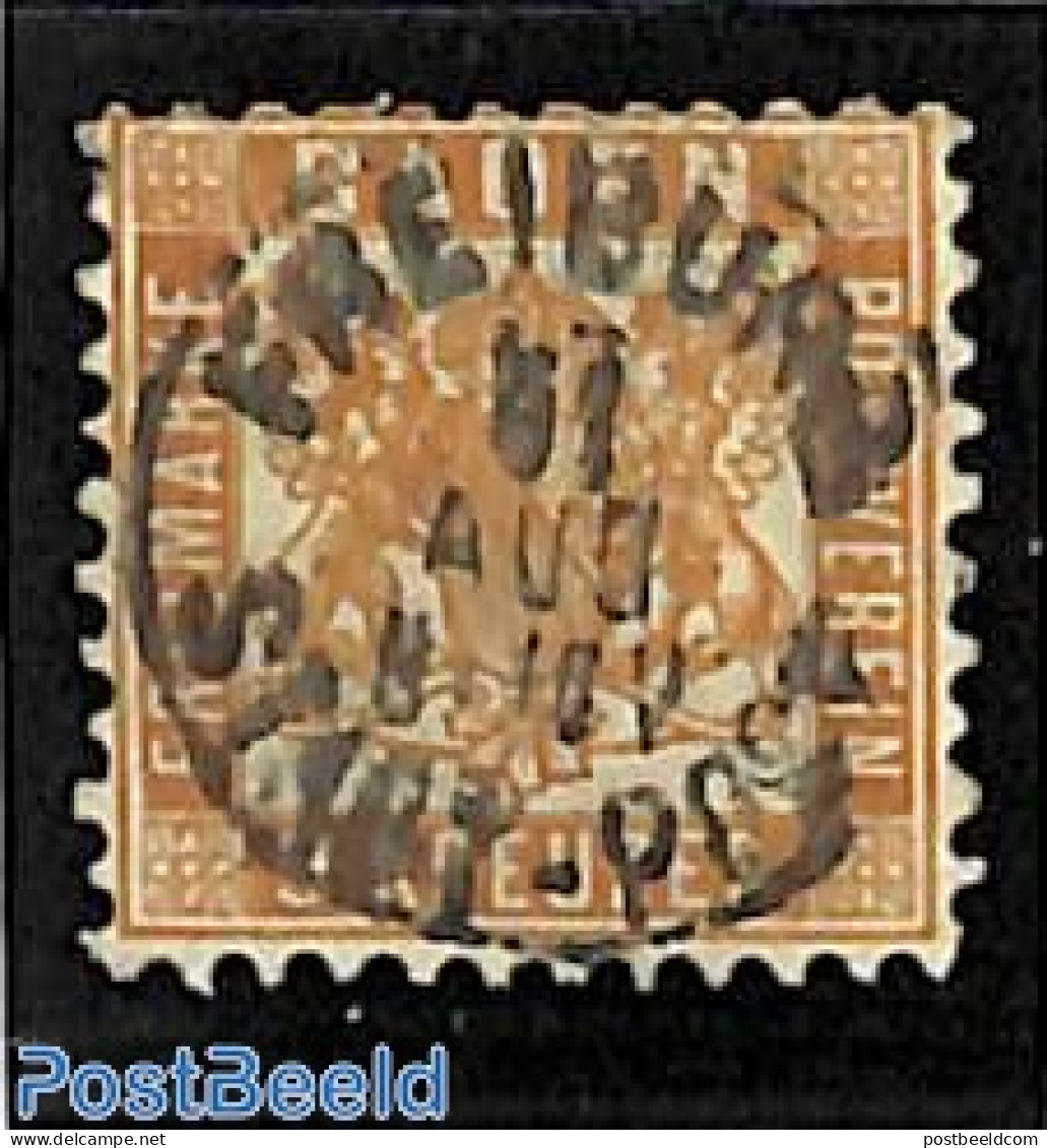 Germany, Baden 1862 9Kr, Used, FREIBURG, Used Stamps - Other & Unclassified