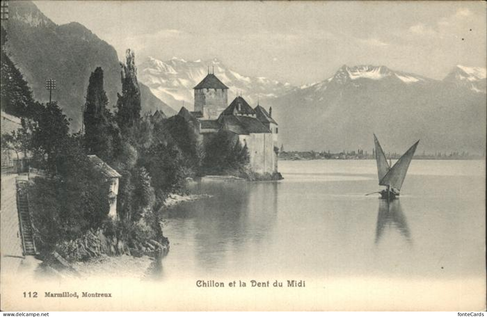 11353340 Chillon Chateau Lac Leman Dent Du Midi Montreux - Sonstige & Ohne Zuordnung