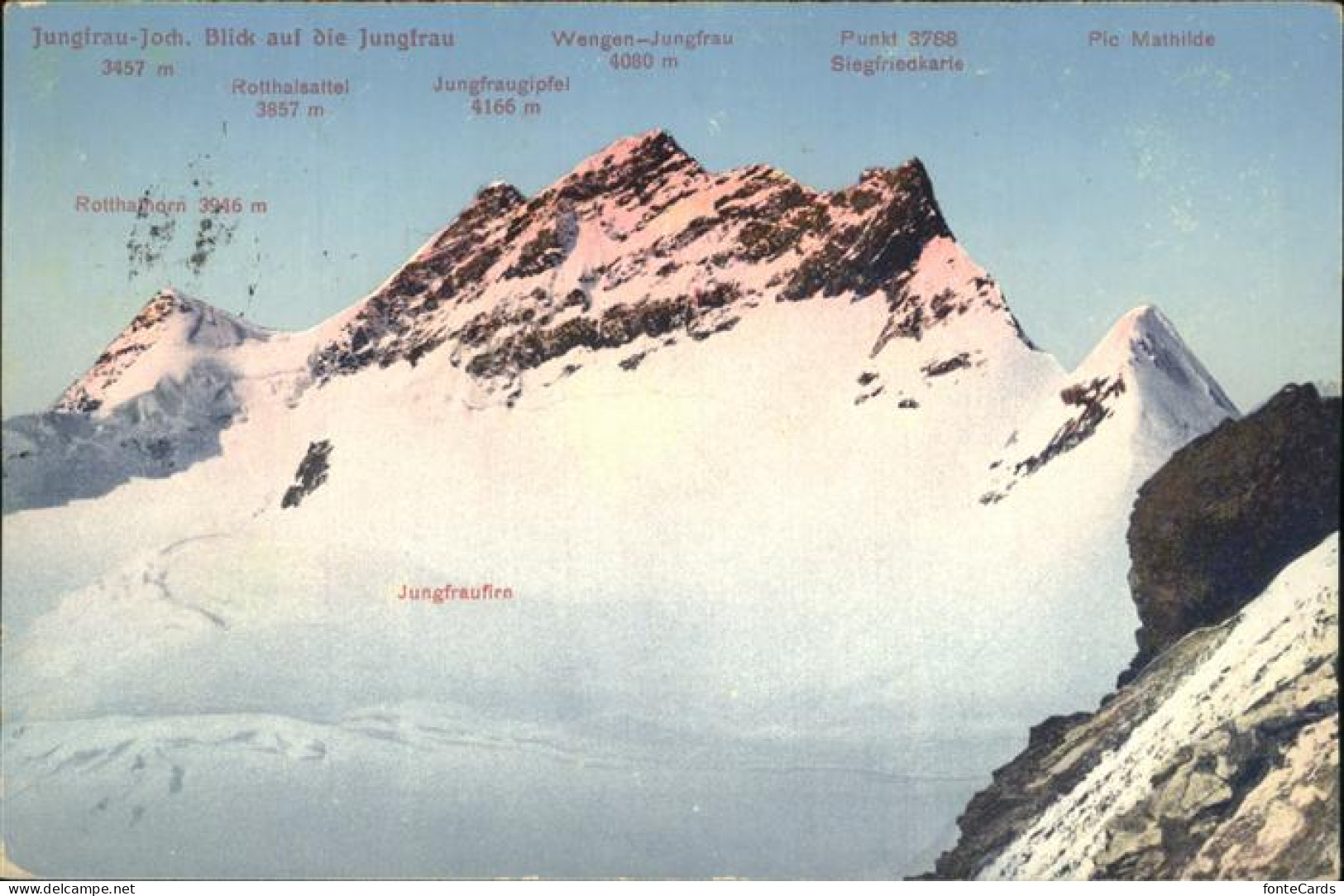 11353339 Jungfraujoch Jungfraufirn Gipfel Pic Mathilde Rotthalhorn Jungfraujoch - Autres & Non Classés