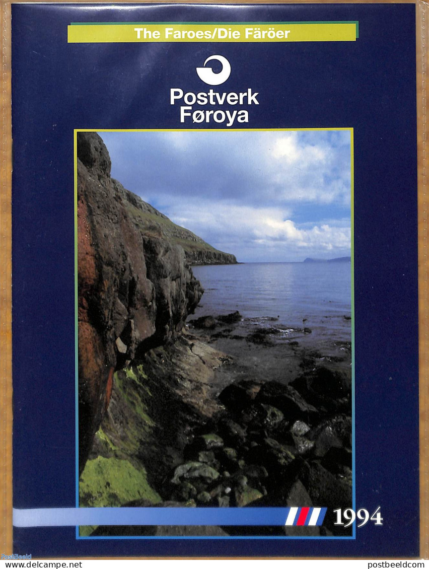 Faroe Islands 1994 Official Yearbook With Stamps 1994, Mint NH, Various - Yearsets (by Country) - Non Classés