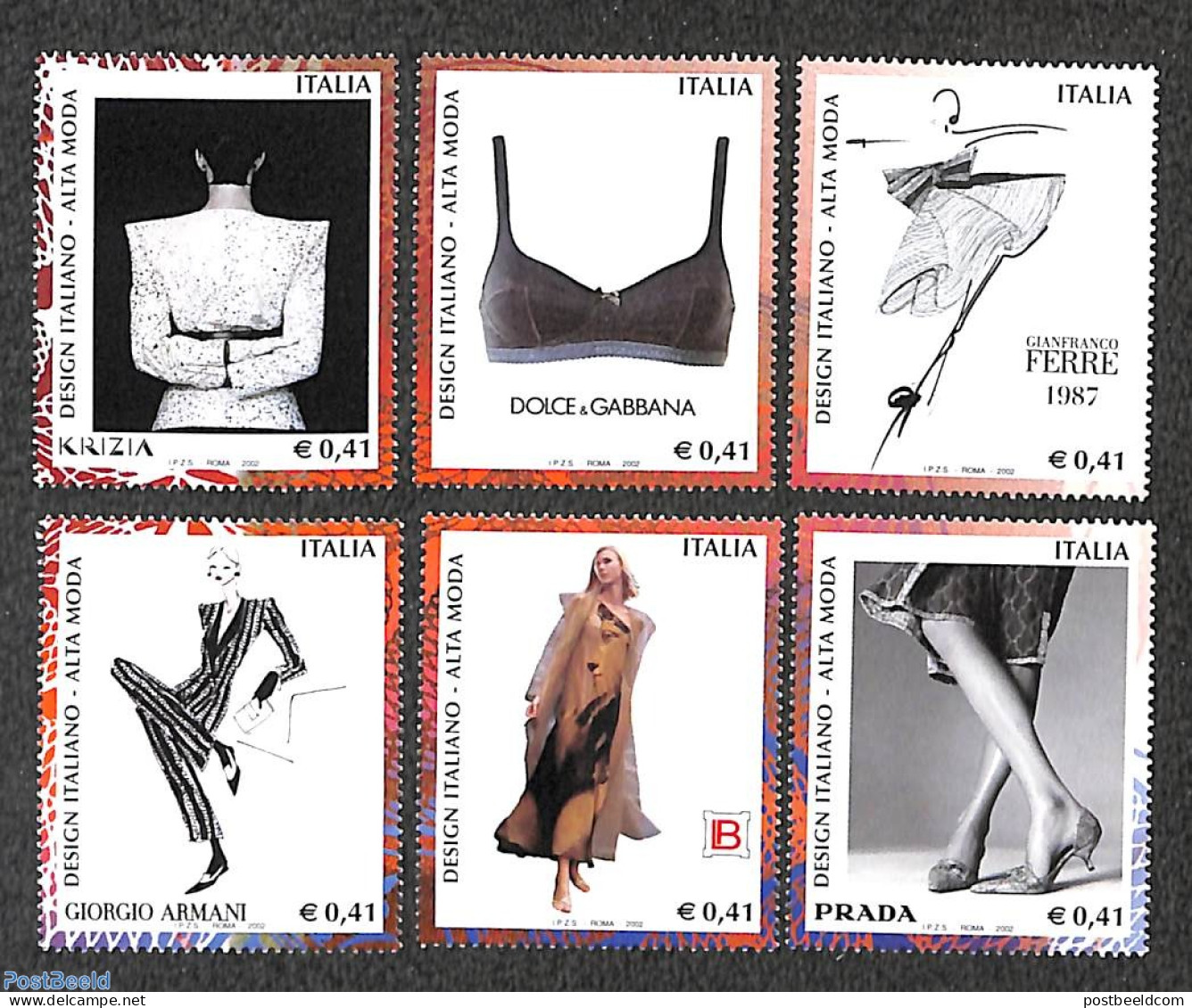 Italy 2002 Fashion 6v, Mint NH, Art - Fashion - Other & Unclassified