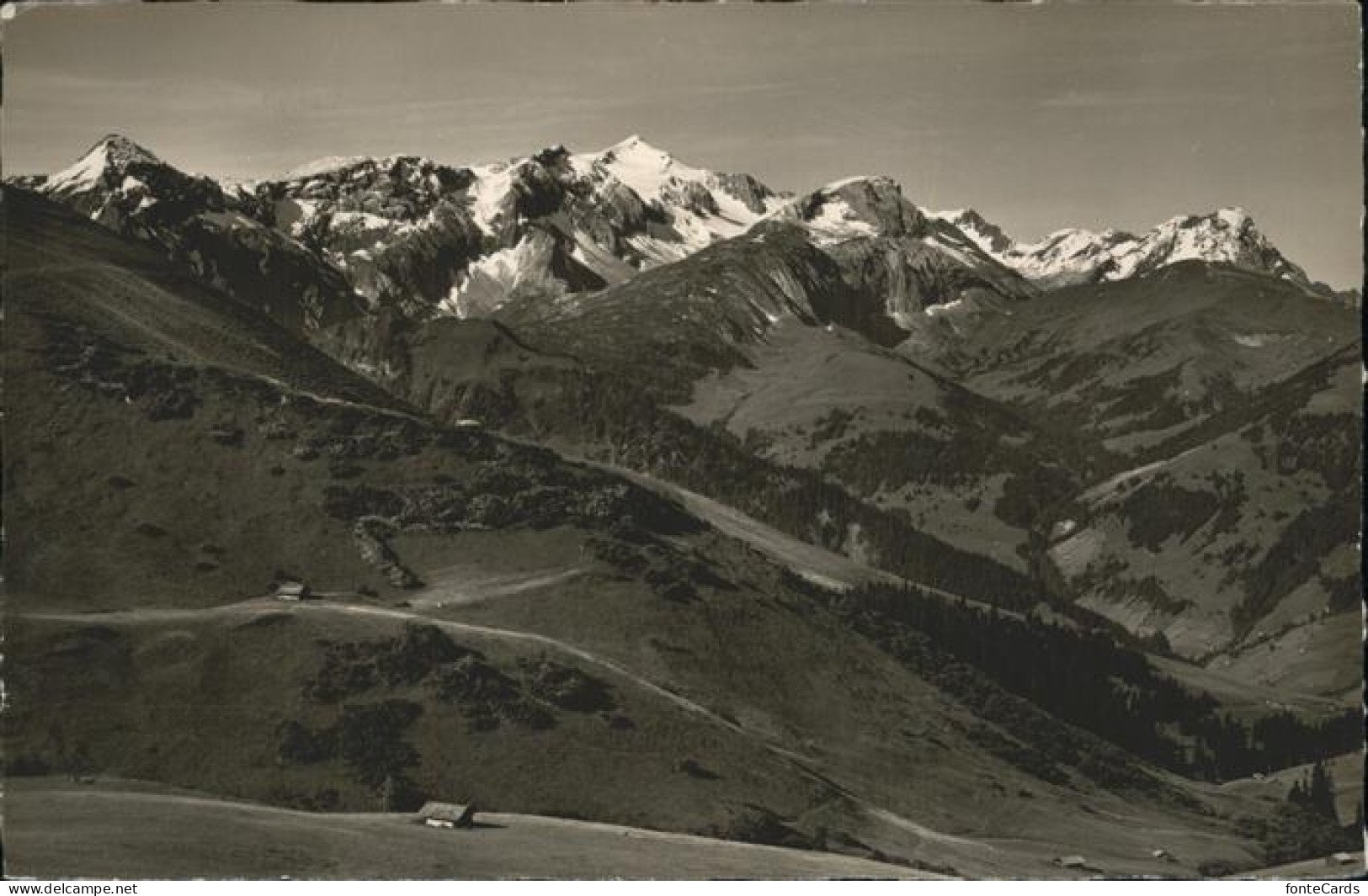 11353335 Adelboden Hahnenmoos Pass Mittaghorn Wildhorn Spitzhorn Berner Alpen Ad - Sonstige & Ohne Zuordnung