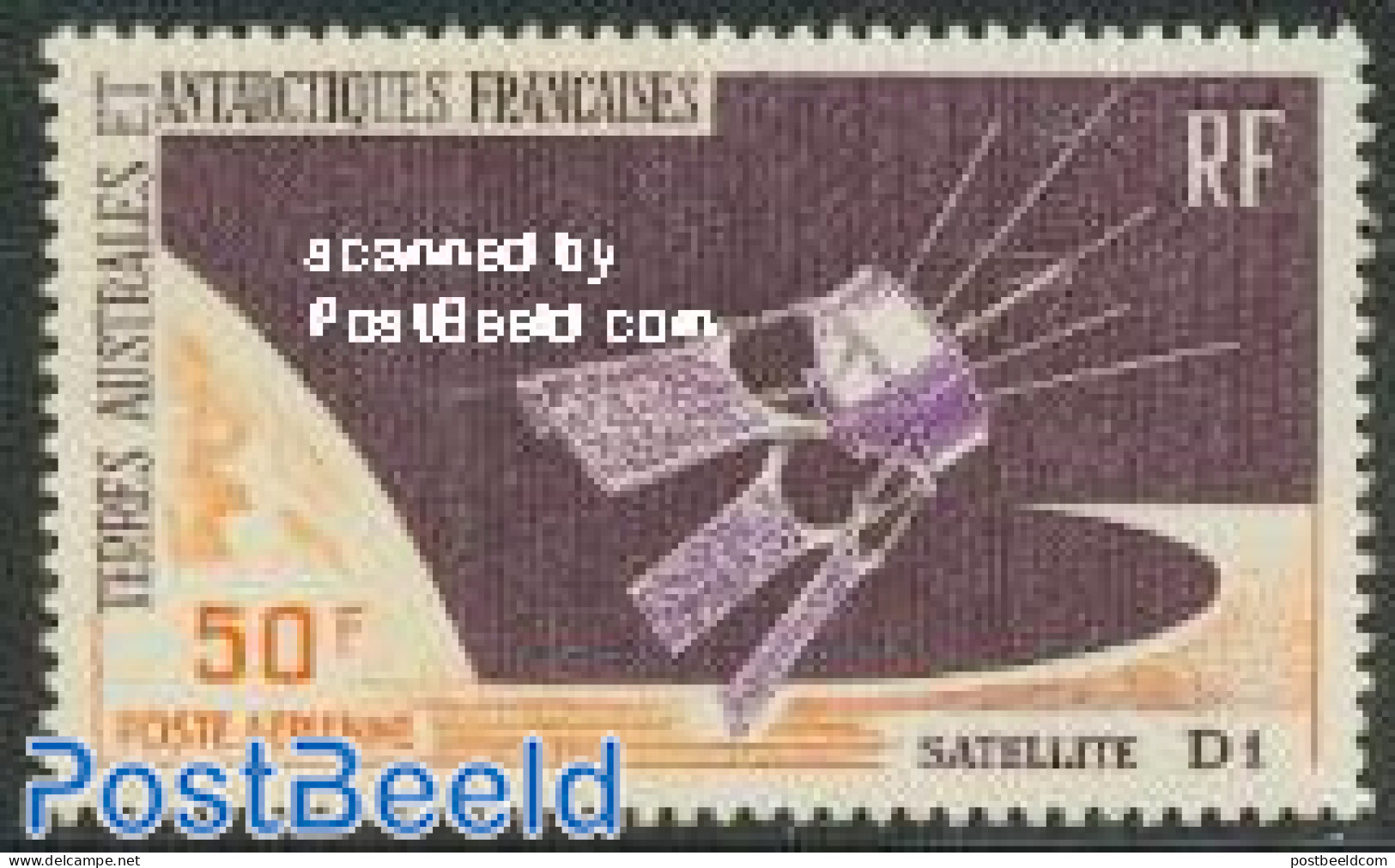 French Antarctic Territory 1966 D1 Satellite 1v, Unused (hinged), Transport - Various - Space Exploration - Joint Issues - Ongebruikt