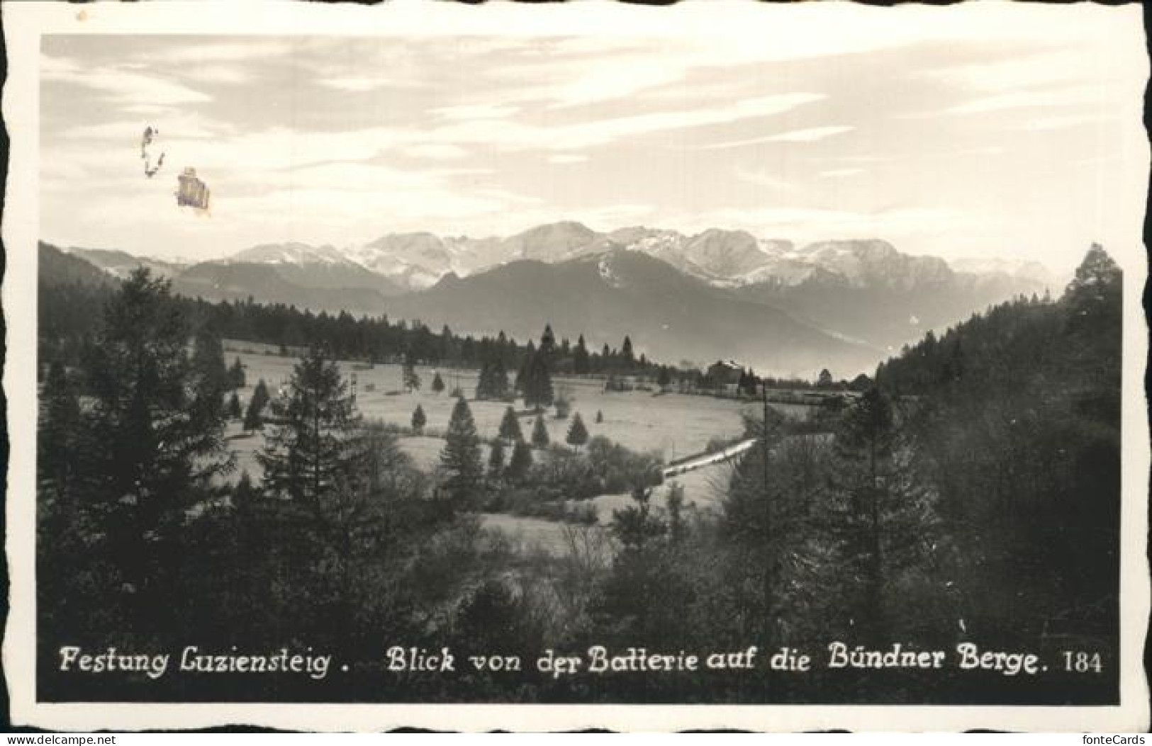 11353331 St Luzisteig Festung Luziensteig Blick Von Der Batterie Auf Die Buendne - Sonstige & Ohne Zuordnung