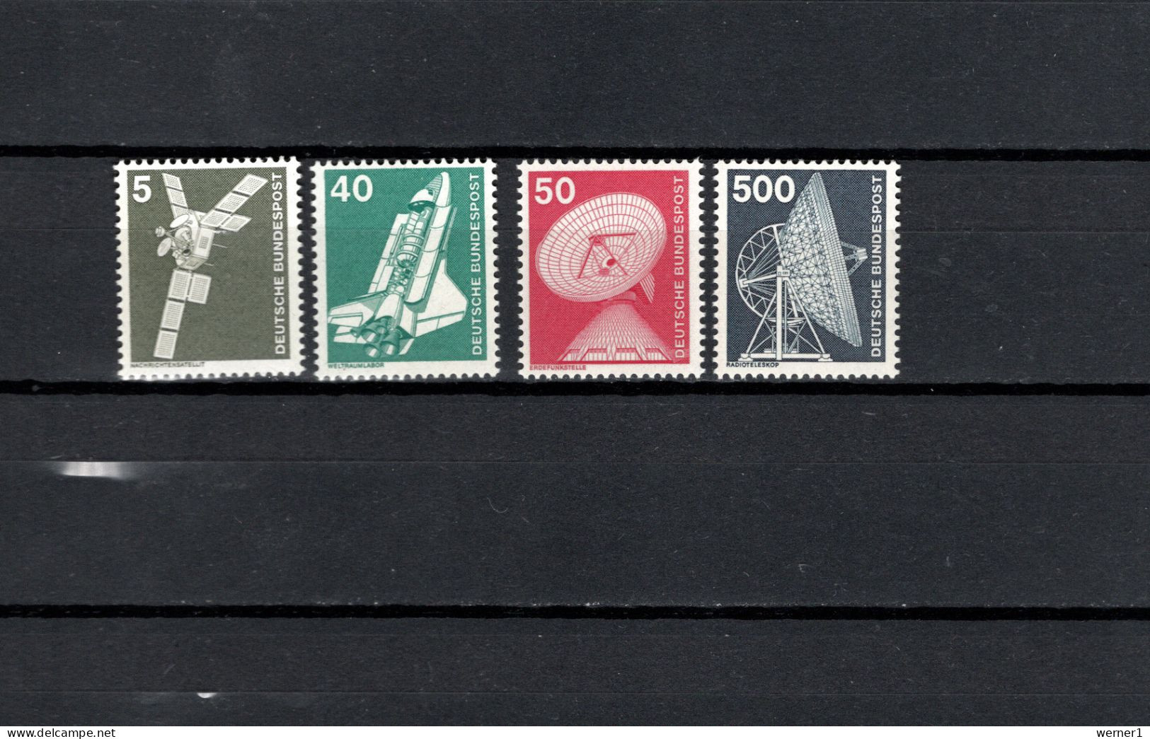 Germany 1975/1976 Space, Definitives 4 Stamps MNH - Europe