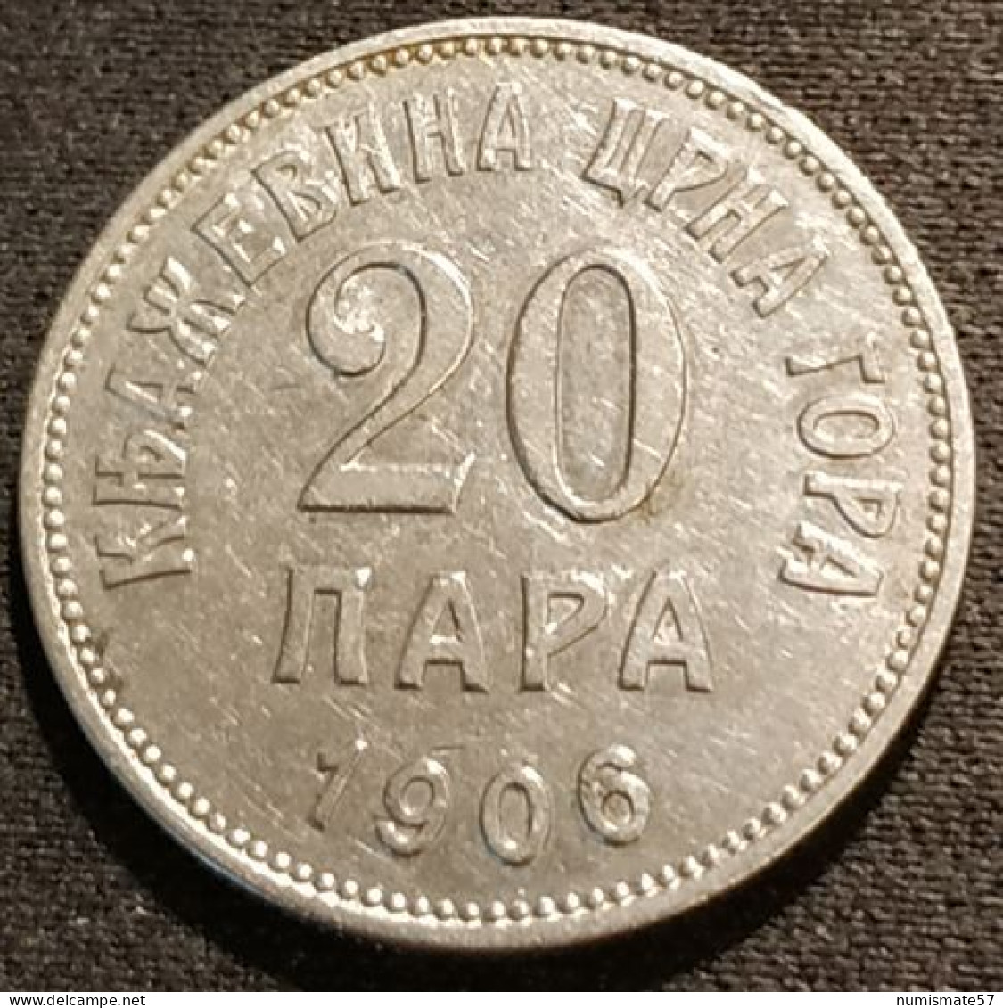 RARE - MONTENEGRO - 20 PARA 1906 - KM 4 - Jugoslawien