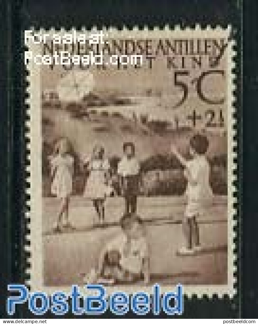 Netherlands Antilles 1951 5c, Stamp Out Of Set, Mint NH, Various - Toys & Children's Games - Autres & Non Classés