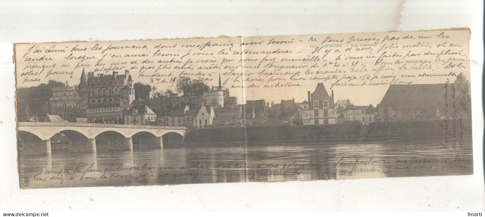 150. Amboise, Vue Générale (carte Panoramique) - Amboise