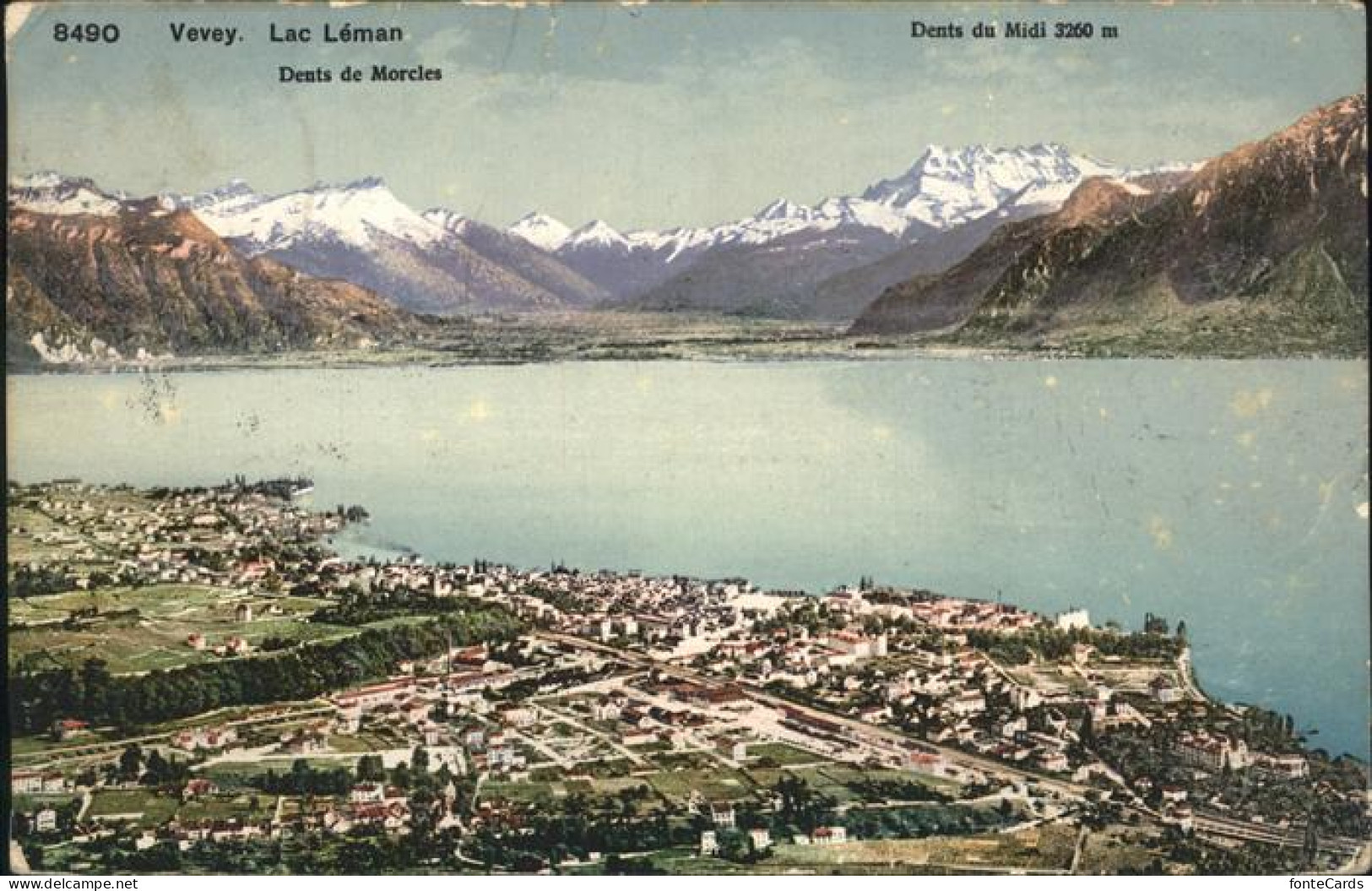 11353297 Vevey VD Lac Leman Dents De Morcles Dents Du Midi Vevey - Andere & Zonder Classificatie