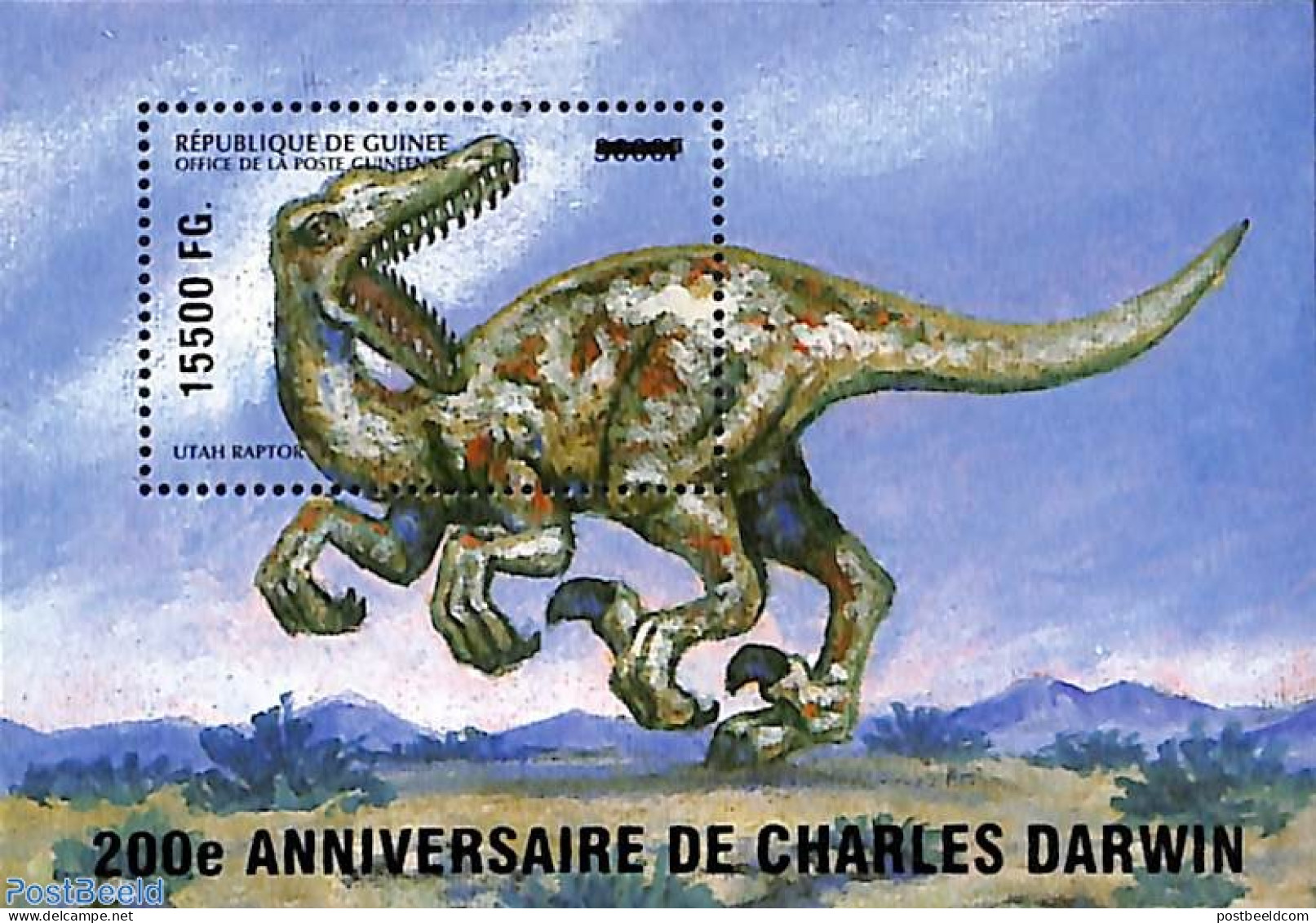 Guinea, Republic 2009 Overprint S/s, Mint NH, Nature - Prehistoric Animals - Préhistoriques