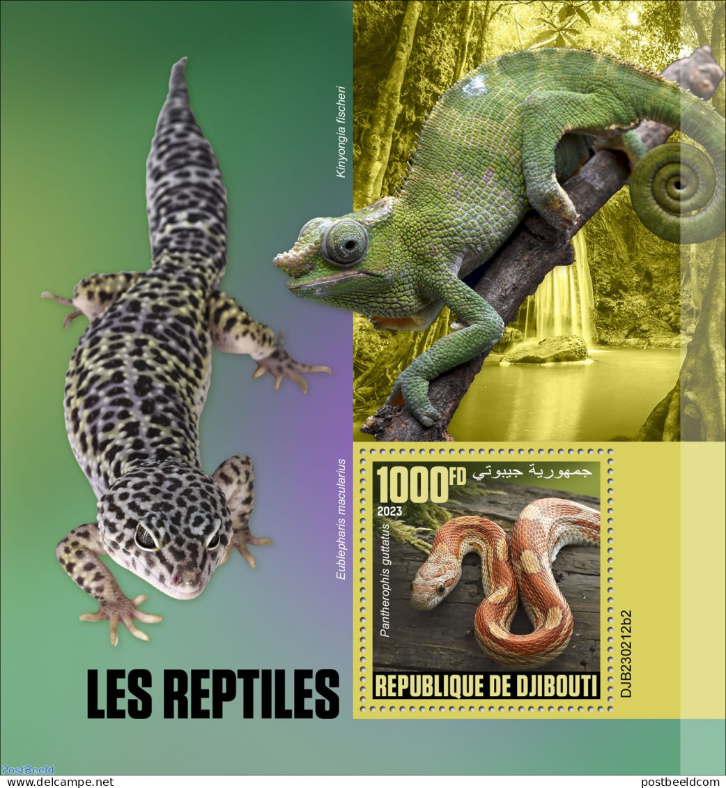 Djibouti 2023 Reptiles, Mint NH, Nature - Reptiles - Snakes - Yibuti (1977-...)