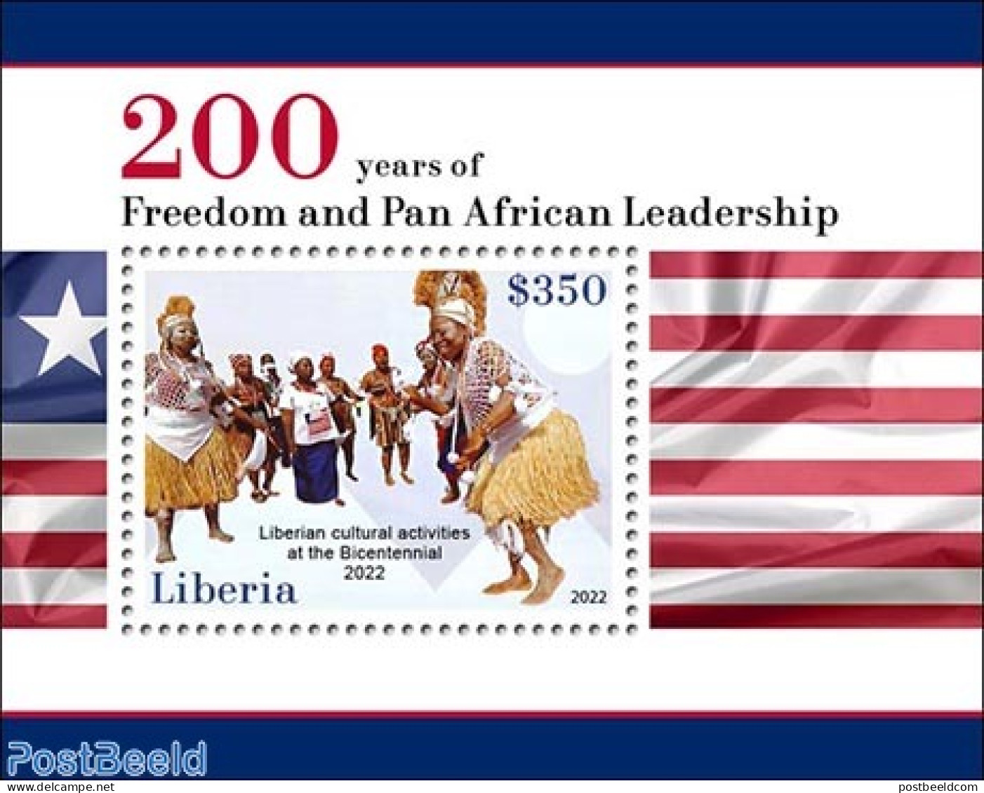 Liberia 2023 Freedom And Pan African Leadership, Mint NH, History - Performance Art - Native People - Dance & Ballet - Dance