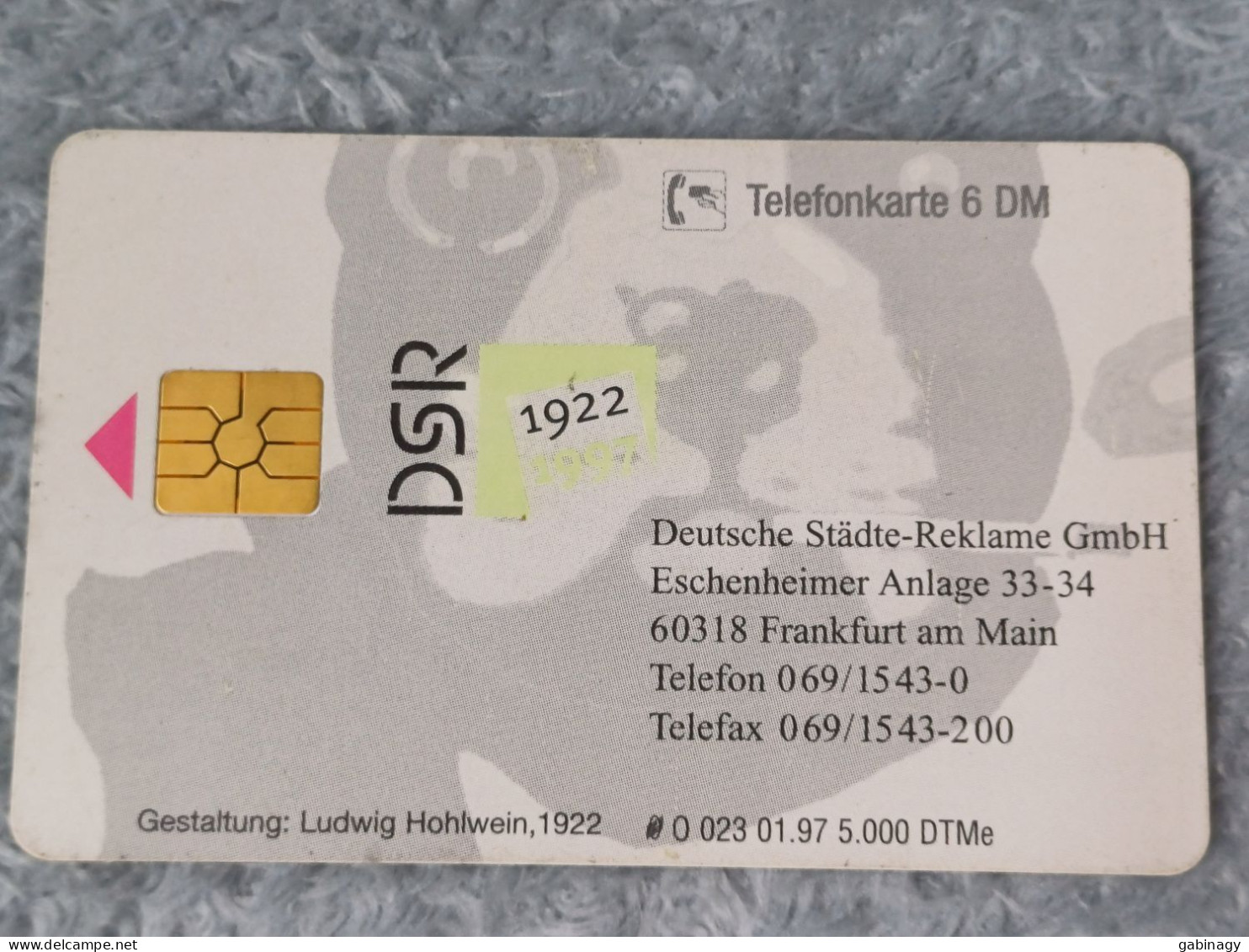 GERMANY-1104 - O 0023 - DSR - Deutsche Städtereklame 1 (Wassil Casanova Cigaretten) - 5.000ex. - O-Reeksen : Klantenreeksen