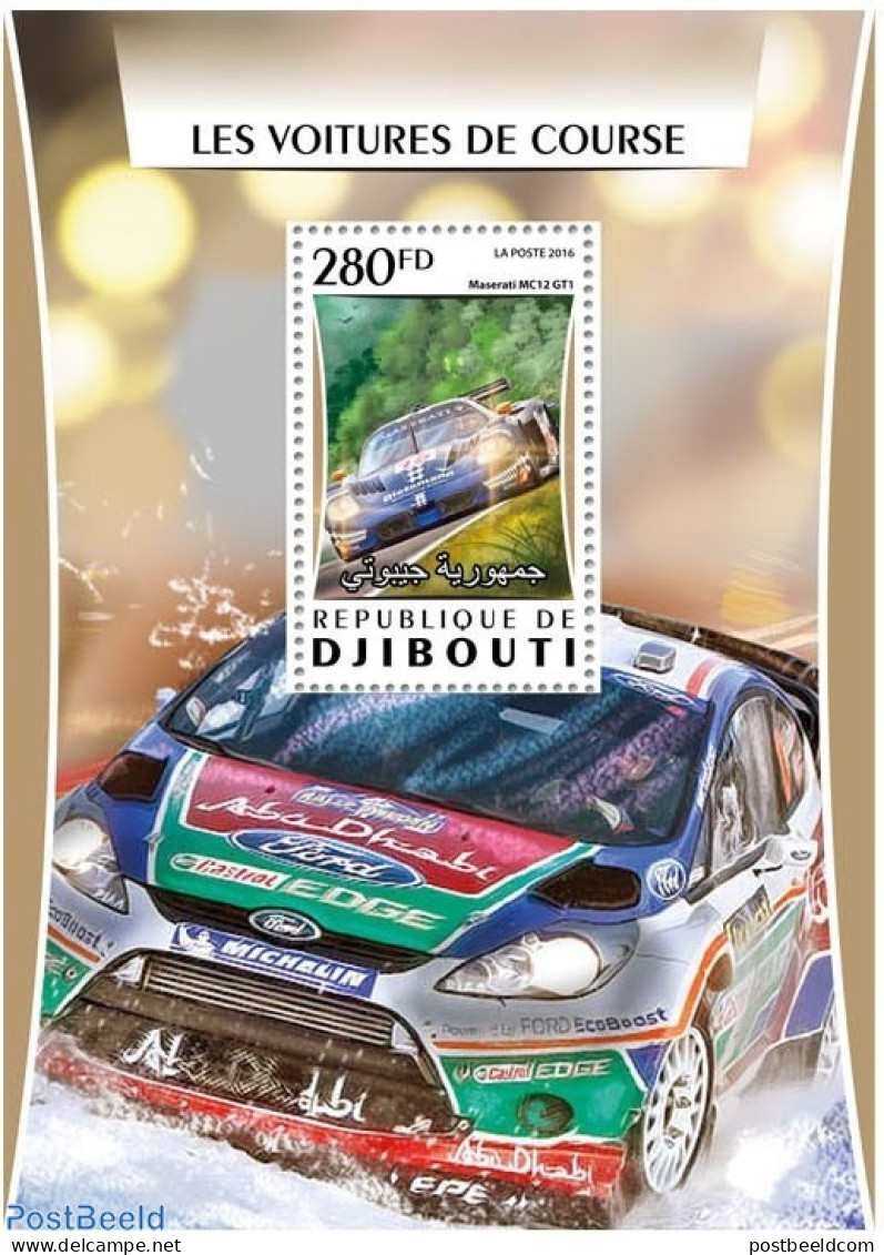 Djibouti 2016 Racing Cars, Mint NH, Sport - Transport - Autosports - Automobiles - Cars