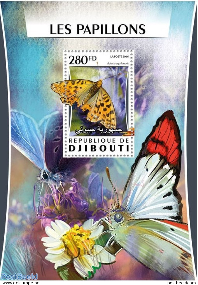 Djibouti 2016 Butterflies, Mint NH, Nature - Butterflies - Flowers & Plants - Dschibuti (1977-...)