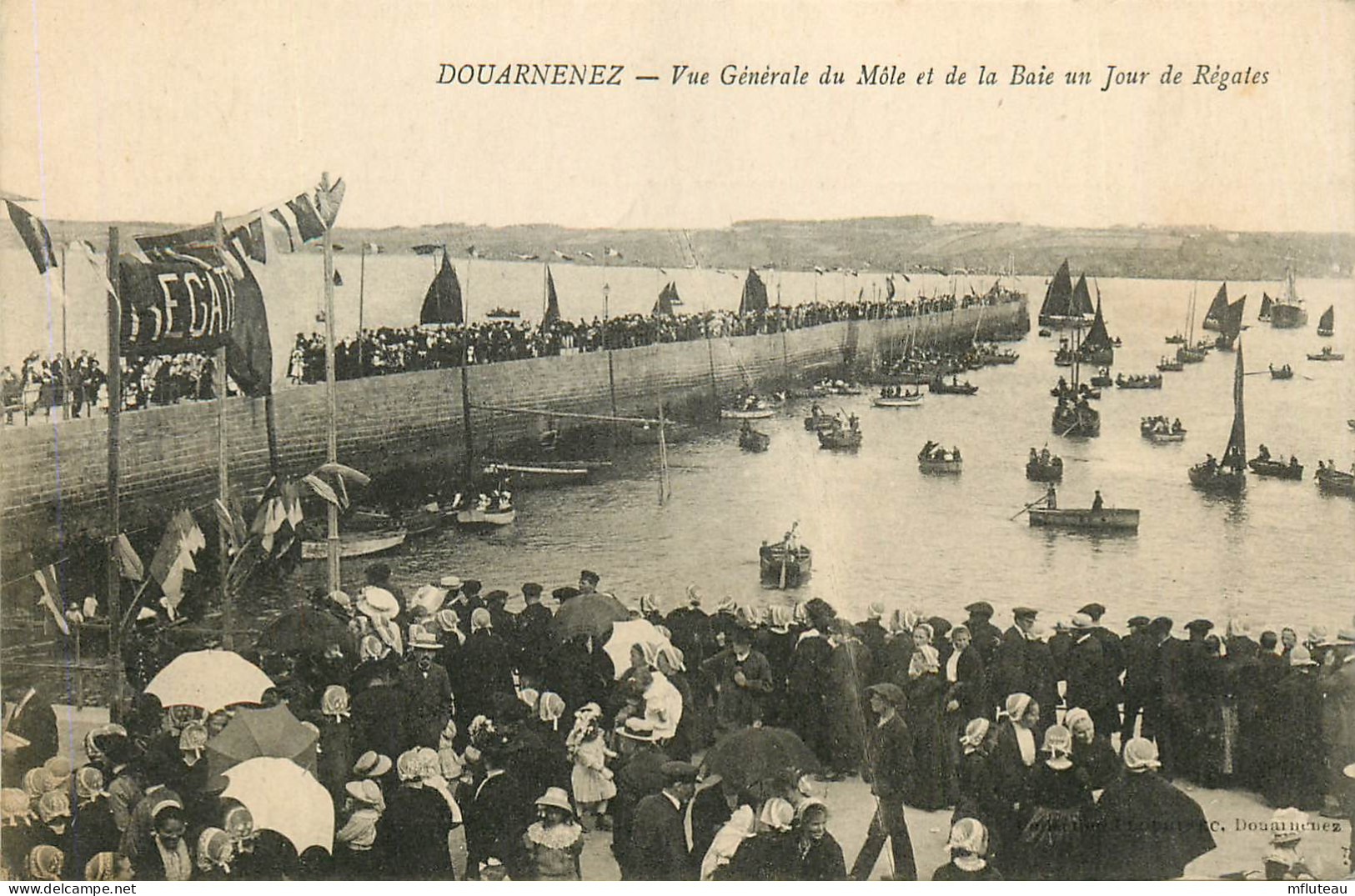 29* DOUARNENEZ  Le Mole Et La Baie Un Jour De Regates   RL23,0317 - Douarnenez