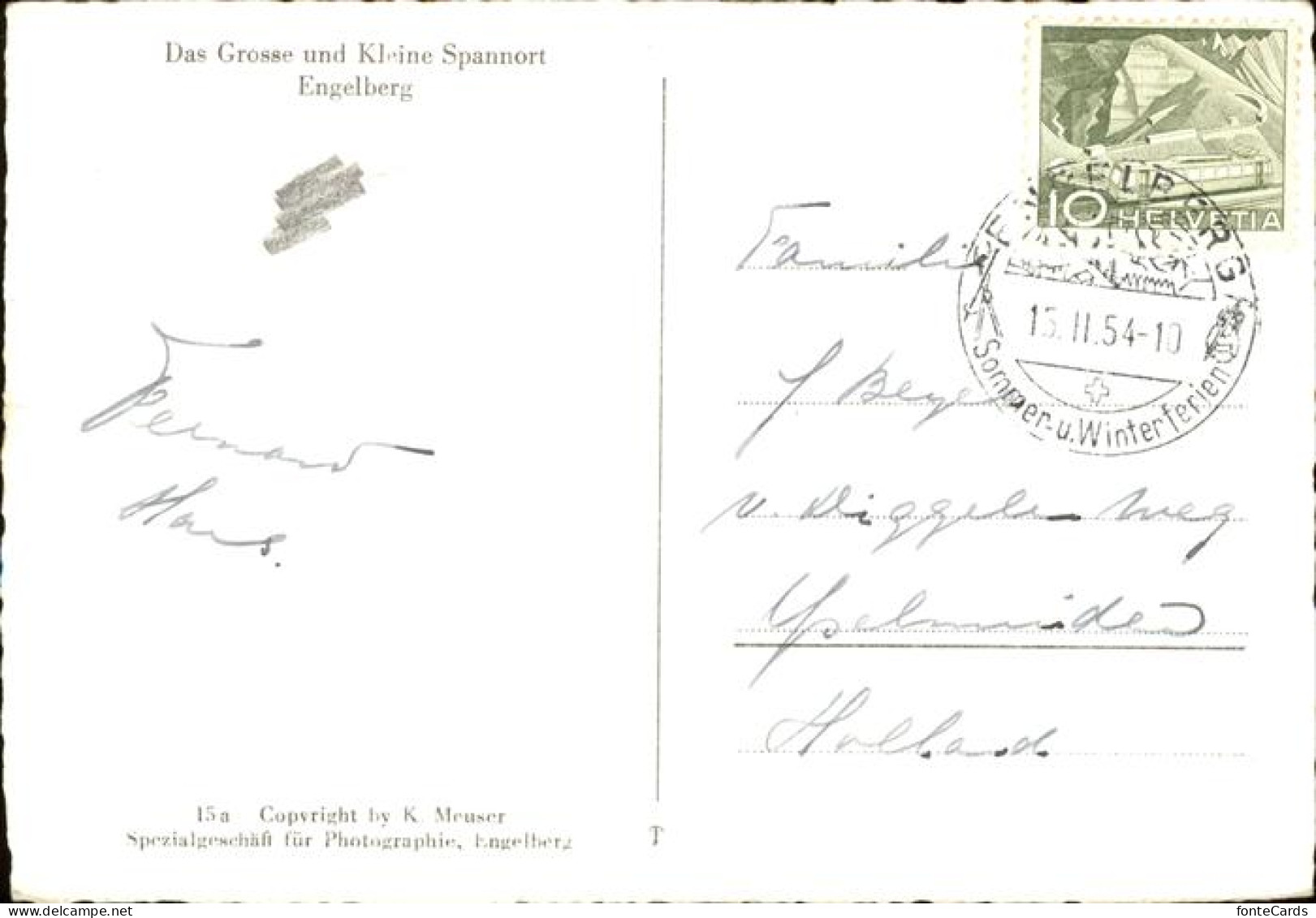 11337656 Engelberg OW Das Grosse Und Kleine Spannort Engelberg - Other & Unclassified