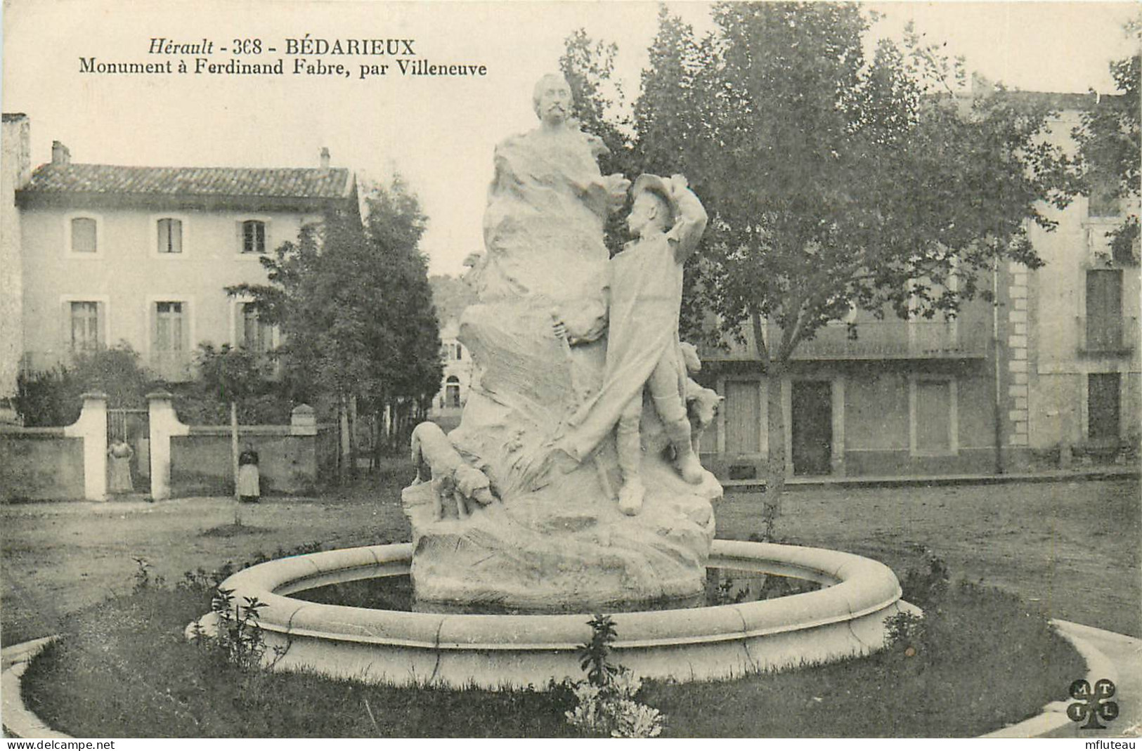 34* BEDARIEUX Monument Ferdinand Fabre     RL23,0934 - Bedarieux