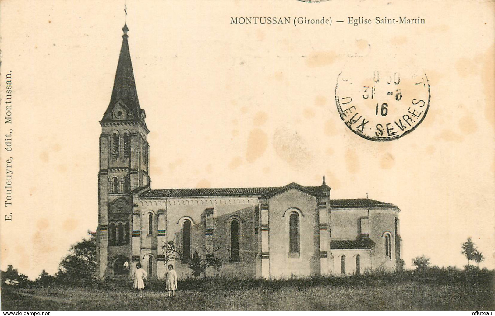 33* MONTUSSAN  Eglise St Martin      RL23,0850 - Autres & Non Classés