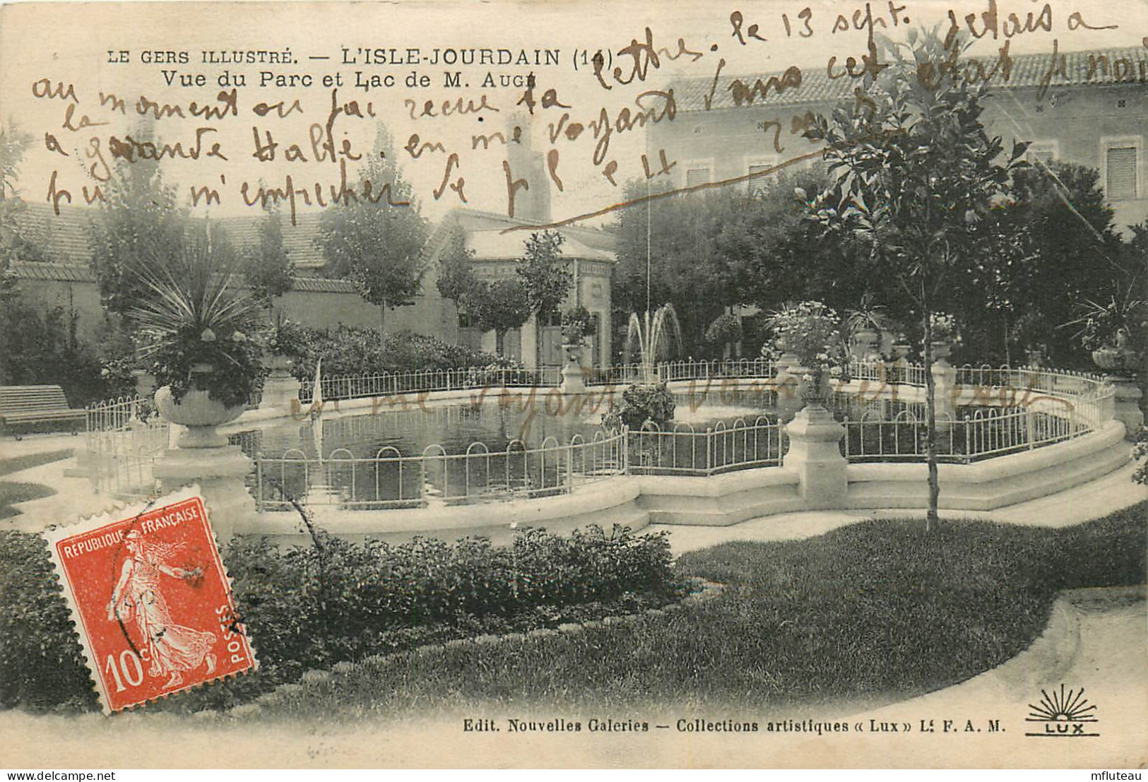 32* L ISLE JOURDAIN   Parc Et Lac De M.AUGE      RL23,0726 - Autres & Non Classés