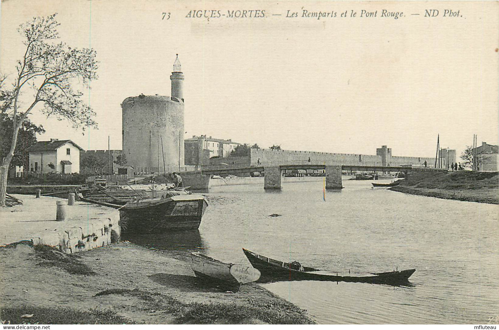 30* AIGUES MORTES Remparts Et Pont Rouge      RL23,0633 - Aigues-Mortes