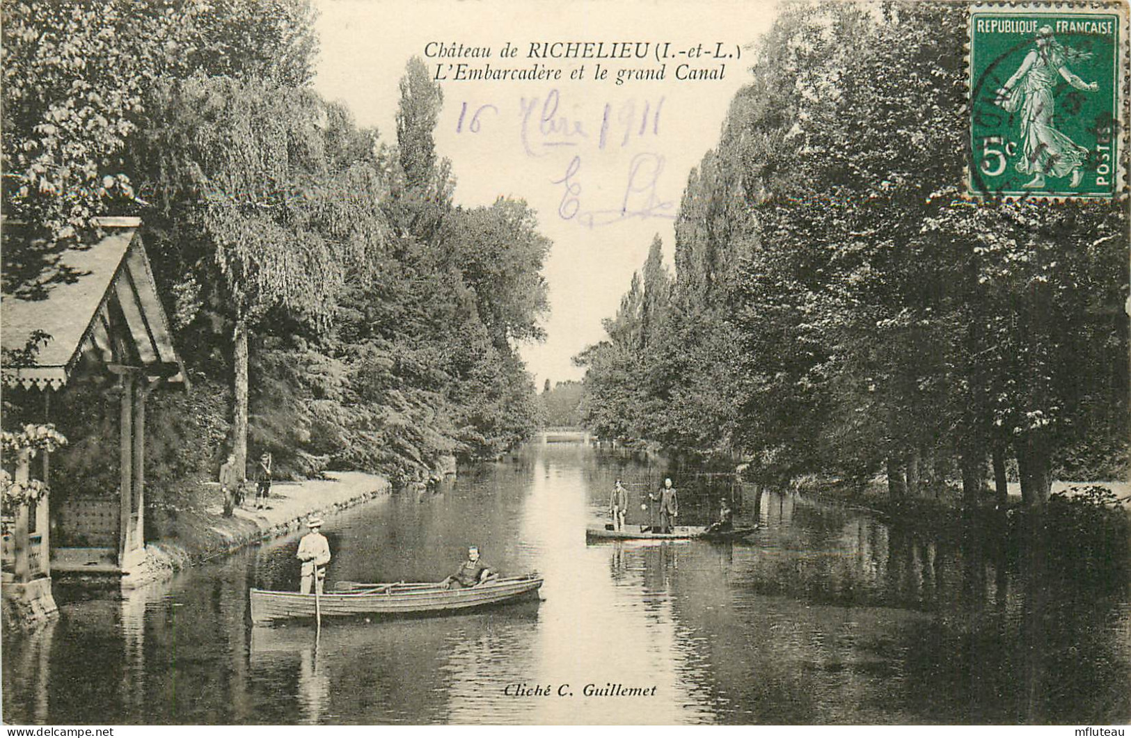 37* RICHELIEU  L Embarcadere Et Le Grand Canal      RL23,1530 - Otros & Sin Clasificación