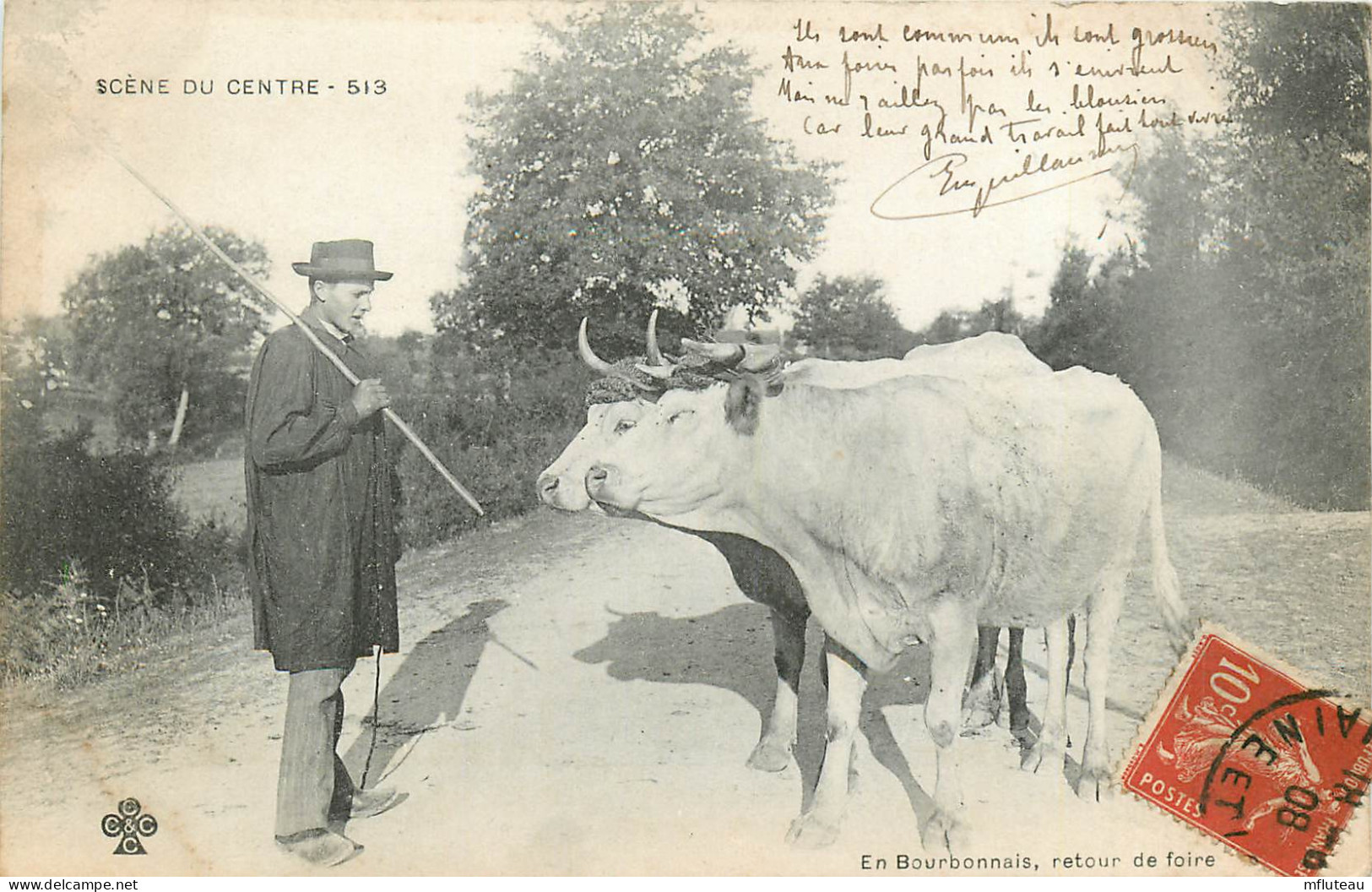 36* BERRY   En Bourbonnais  Retour De Foire  Bufs     RL23,1424 - Autres & Non Classés