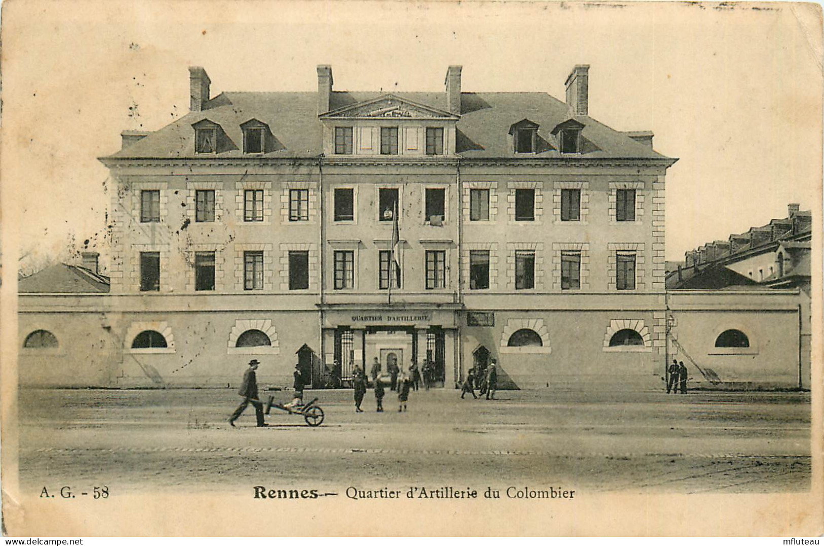 35* RENNES    Quartier D Artillerie Du Colombier RL23,1200 - Casernes