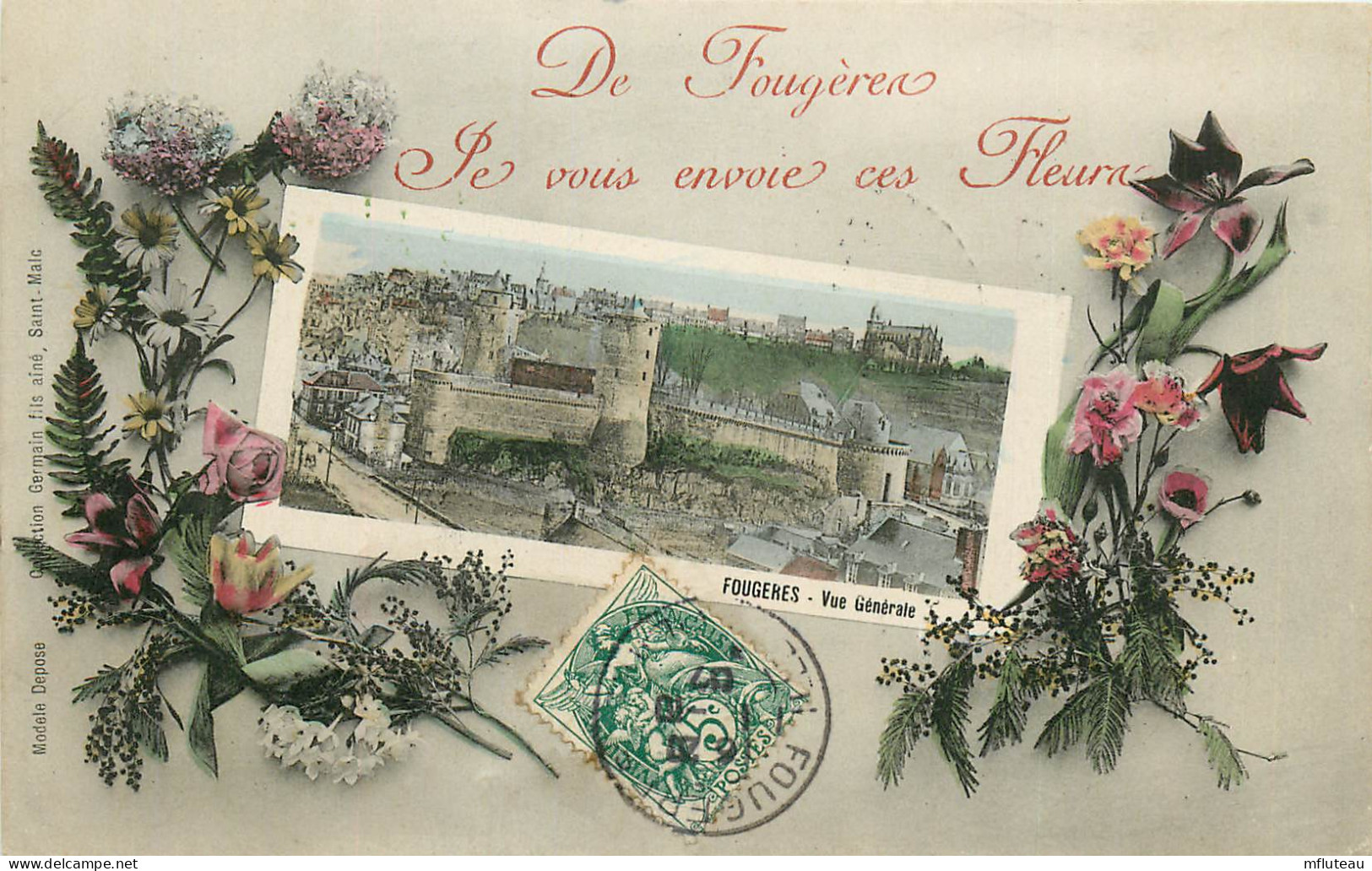 35* FOUGERES   « je Vous Envoie Ces Fleurs »    RL23,1147 - Fougeres