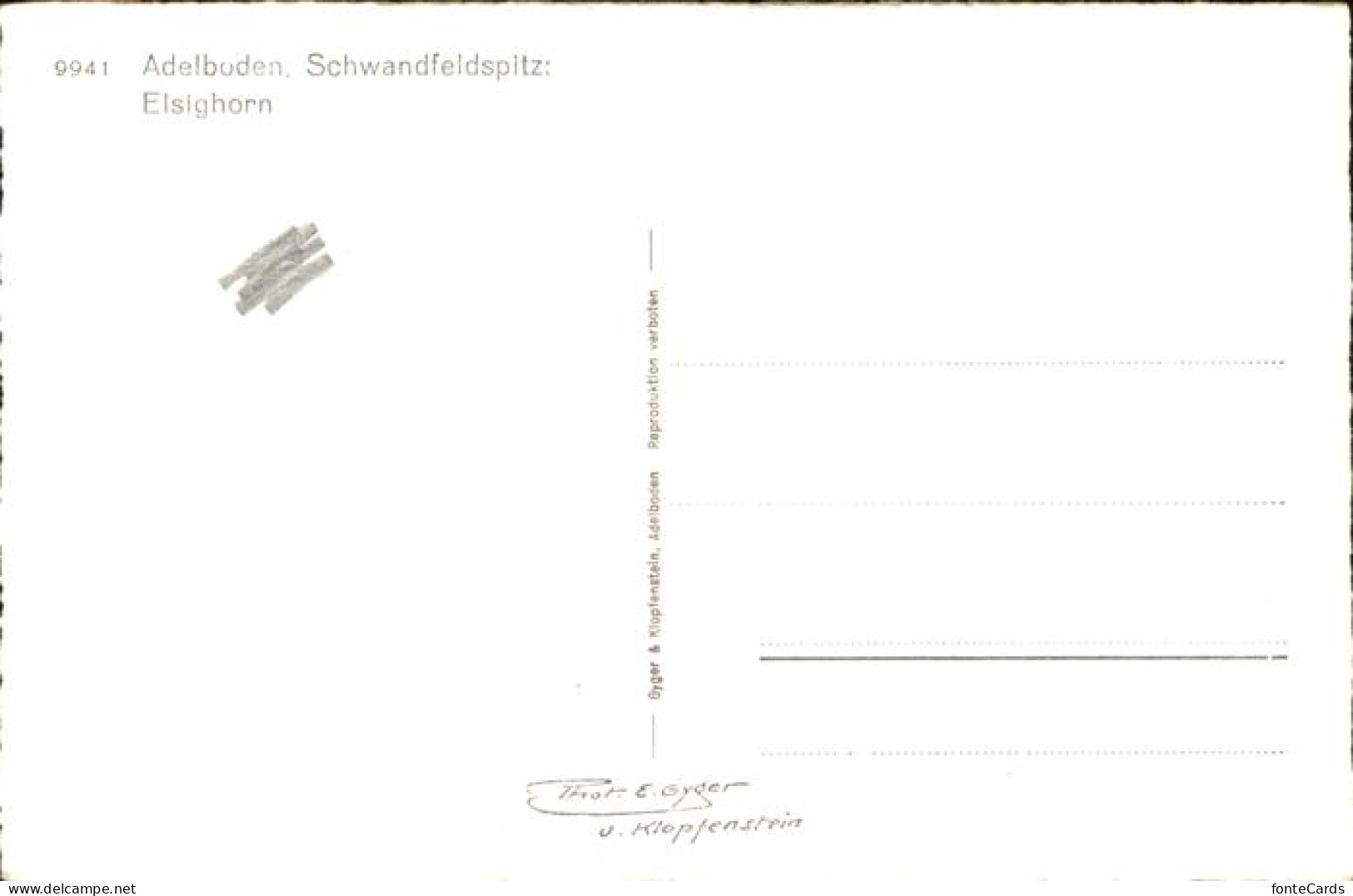 11337627 Adelboden Schwandfeldspitz Elsighorn Adelboden BE - Andere & Zonder Classificatie