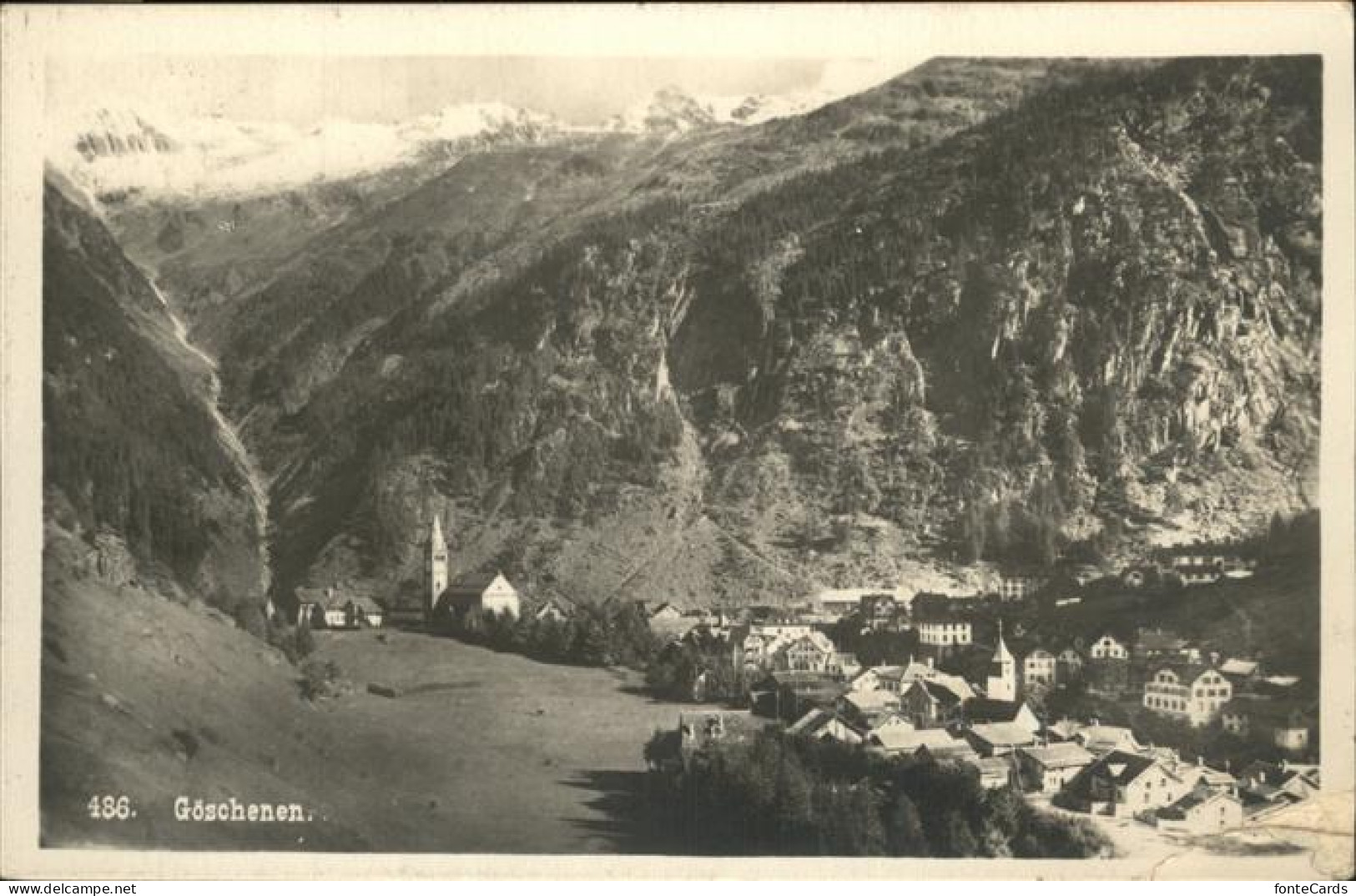 11337626 Goeschenen Ortsansicht Mit Alpenpanorama Goeschenen - Autres & Non Classés