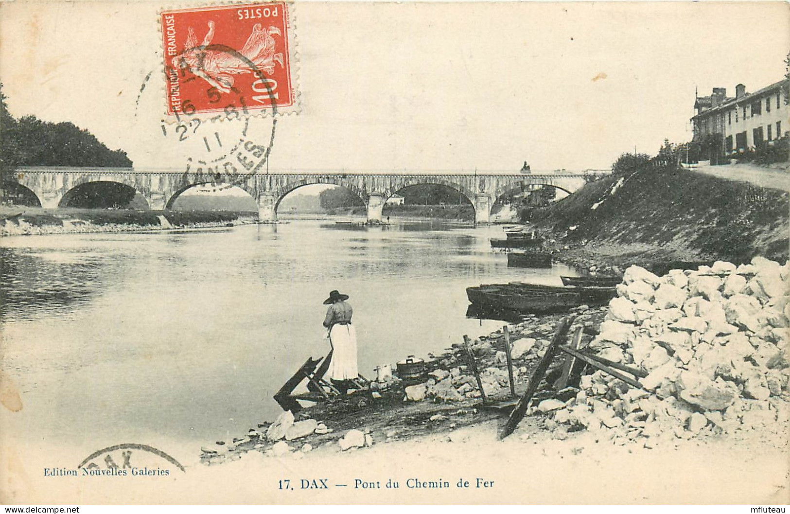 40* DAX      Pont Du Chemin De Fer   RL23,1946 - Dax