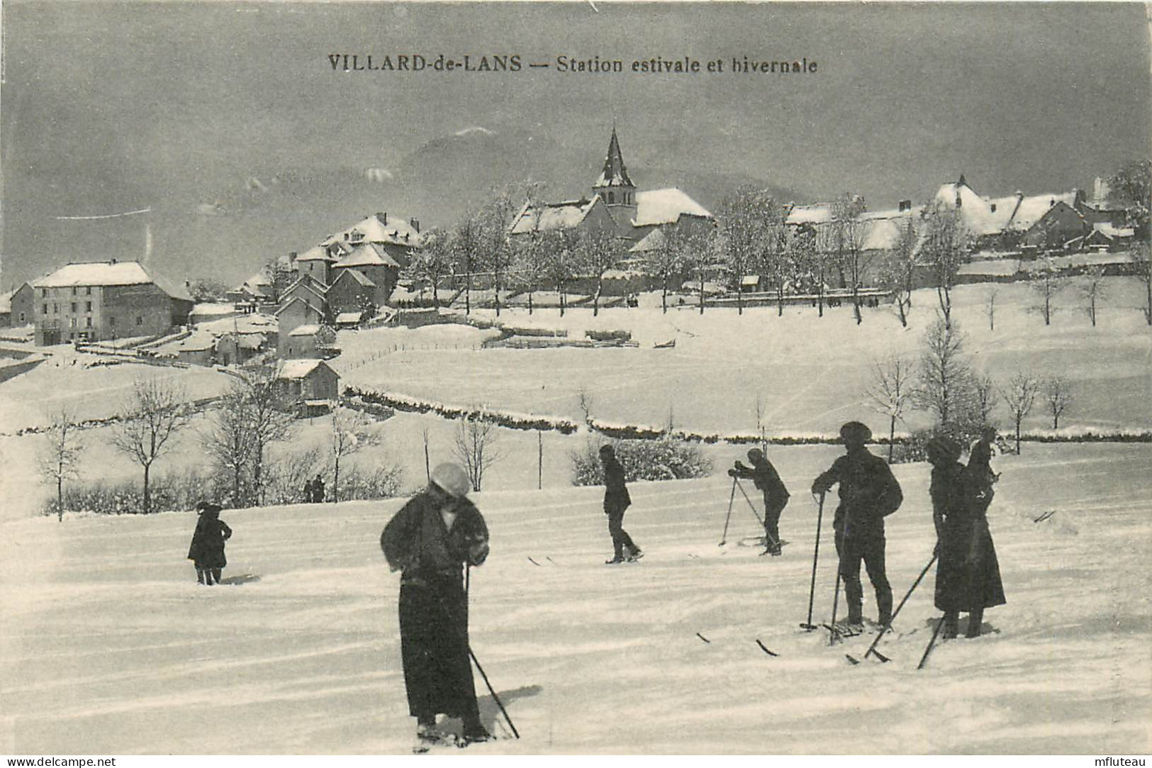 38* VILLARD DE LANS    Station  Skieurs     RL23,1799 - Villard-de-Lans