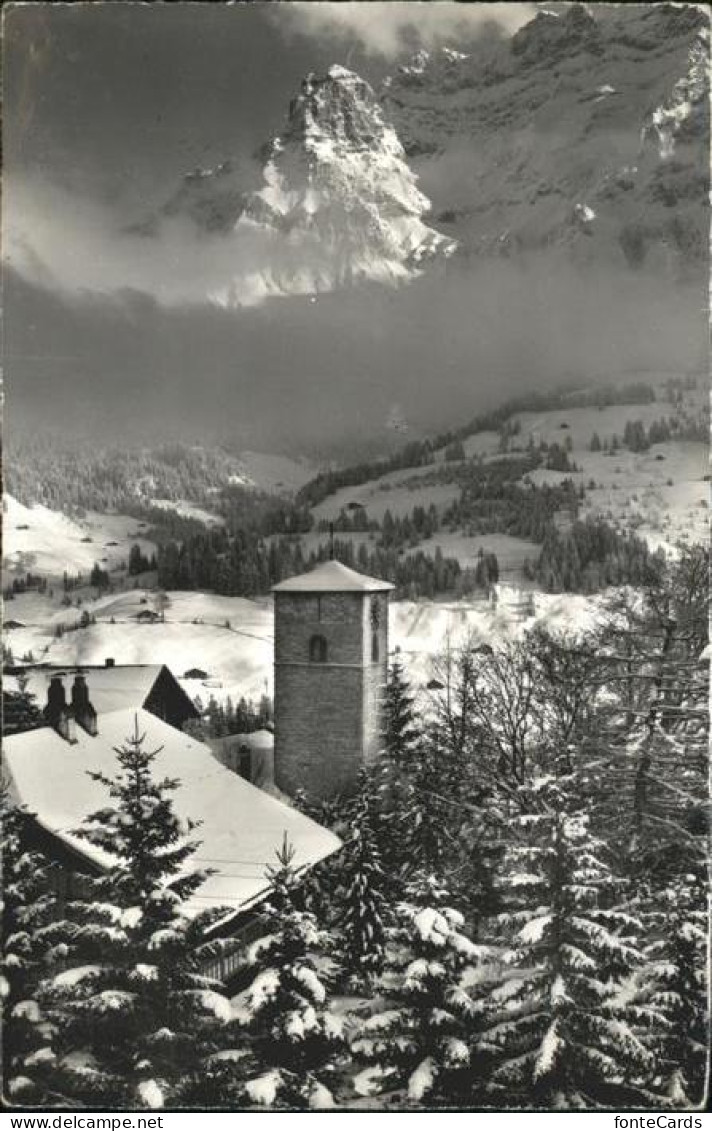 11337616 Adelboden Kirche Und Nuenihorn Adelboden BE - Andere & Zonder Classificatie