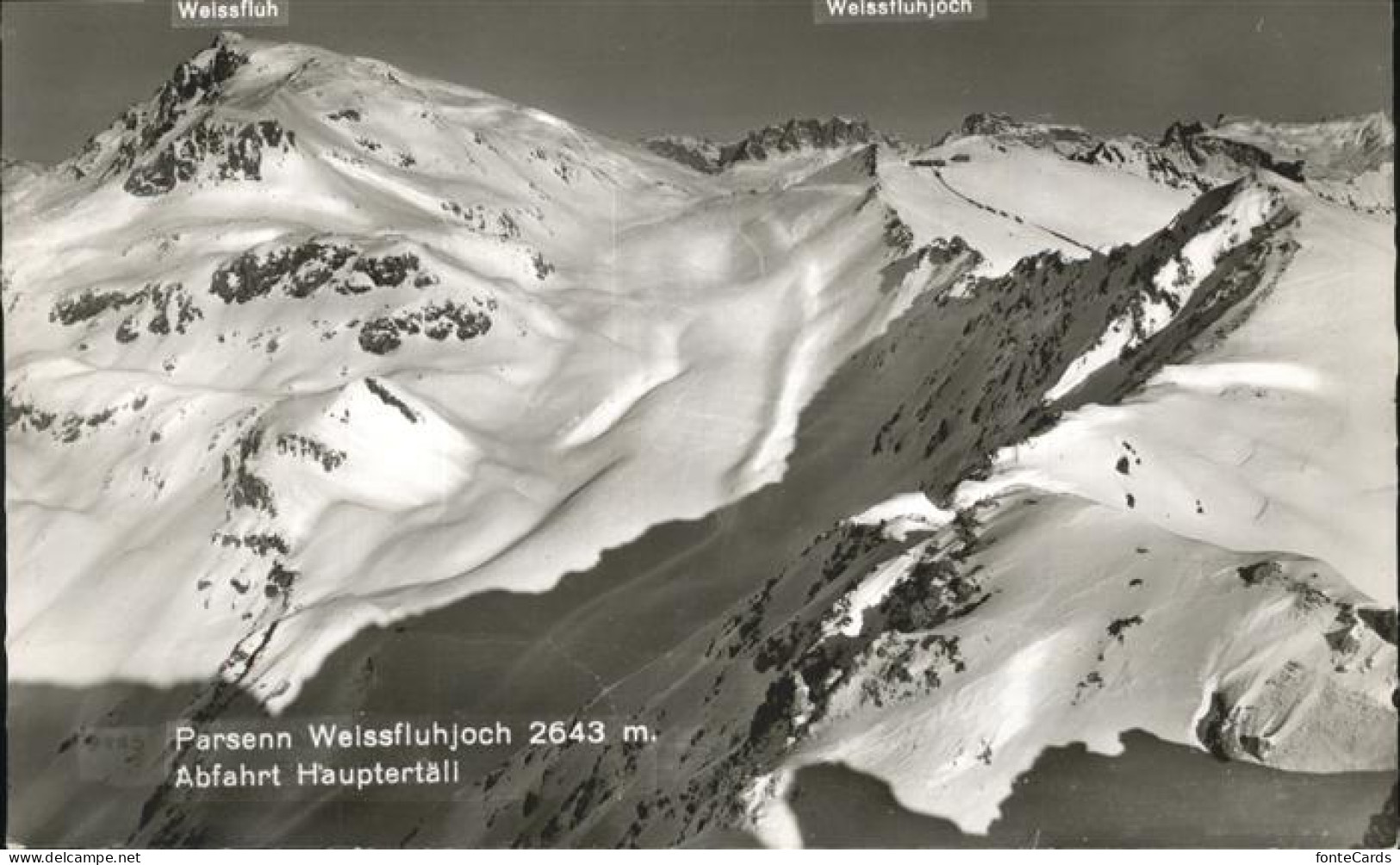 11337603 Parsenn Weissfluhjoch Und Weissfluh Mit Hauptertaeli Parsenn - Other & Unclassified