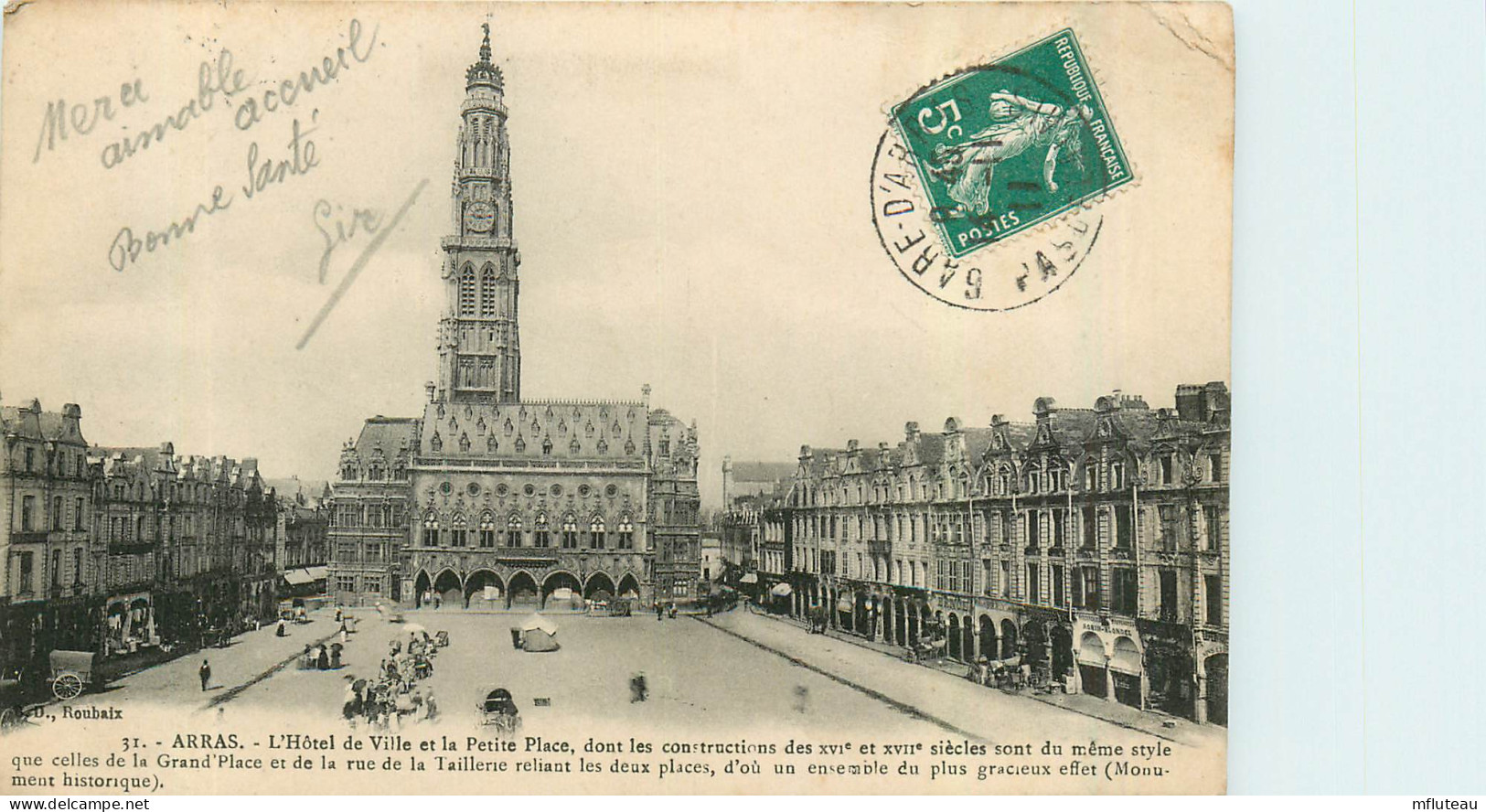 62* ARRAS Hotel De Ville     - Petite Place   RL35.0366 - Arras